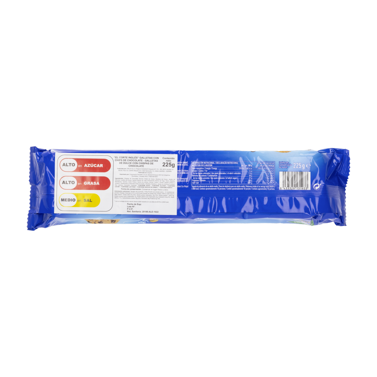 Galletas Dulces Con Chispas De Chocolate EL CORTE INGLÉS 225 G
