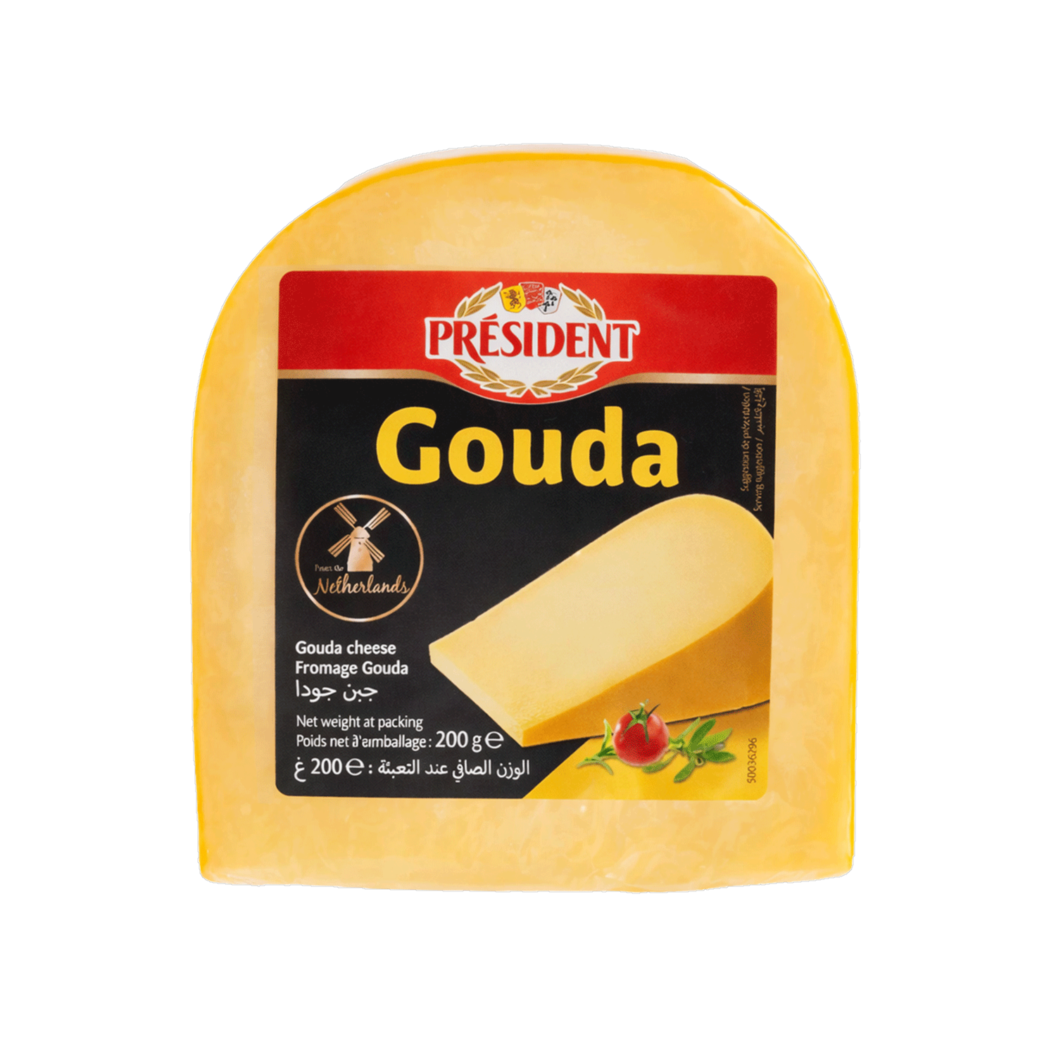 Queso Gouda Cuña PRÉSIDENT 200 G