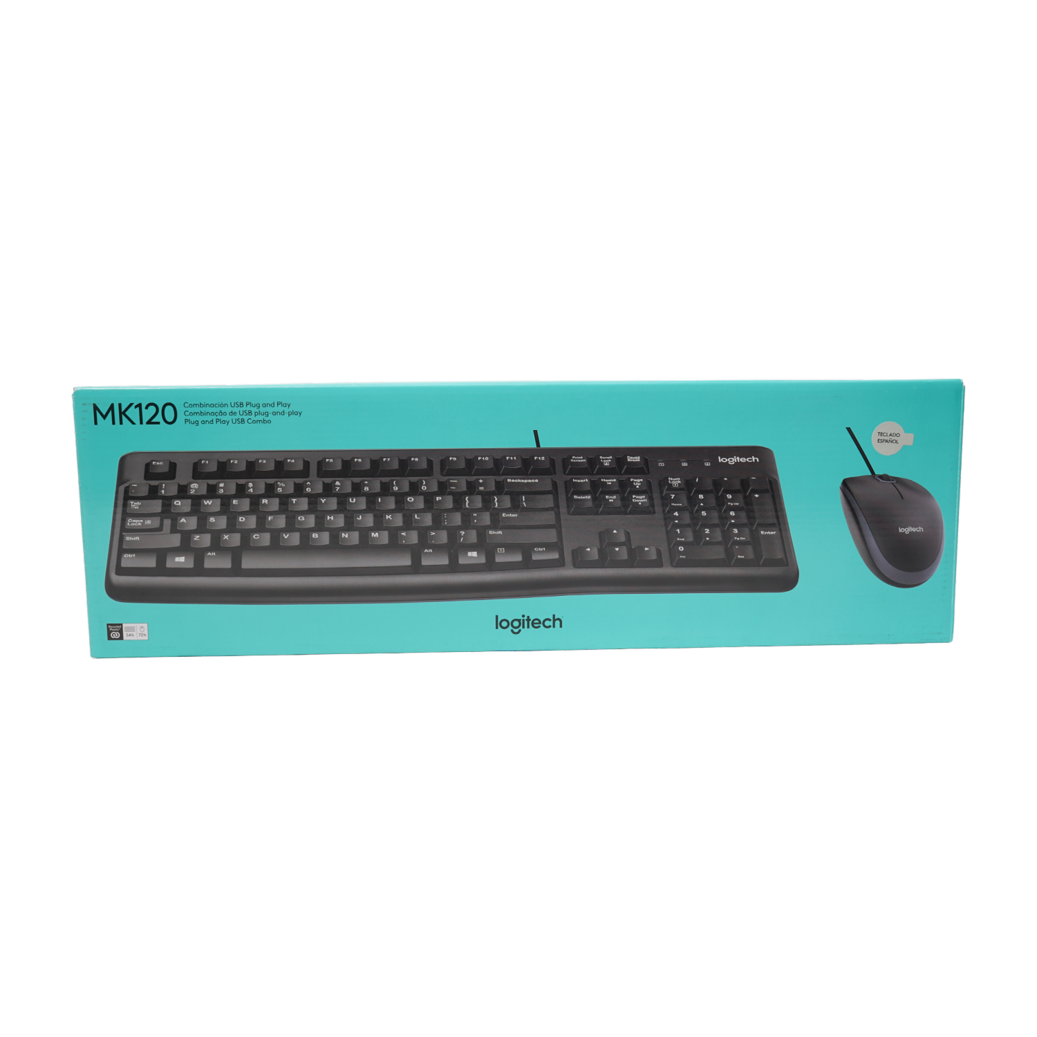 Teclado + Mouse Mk120 LOGITECH USB
