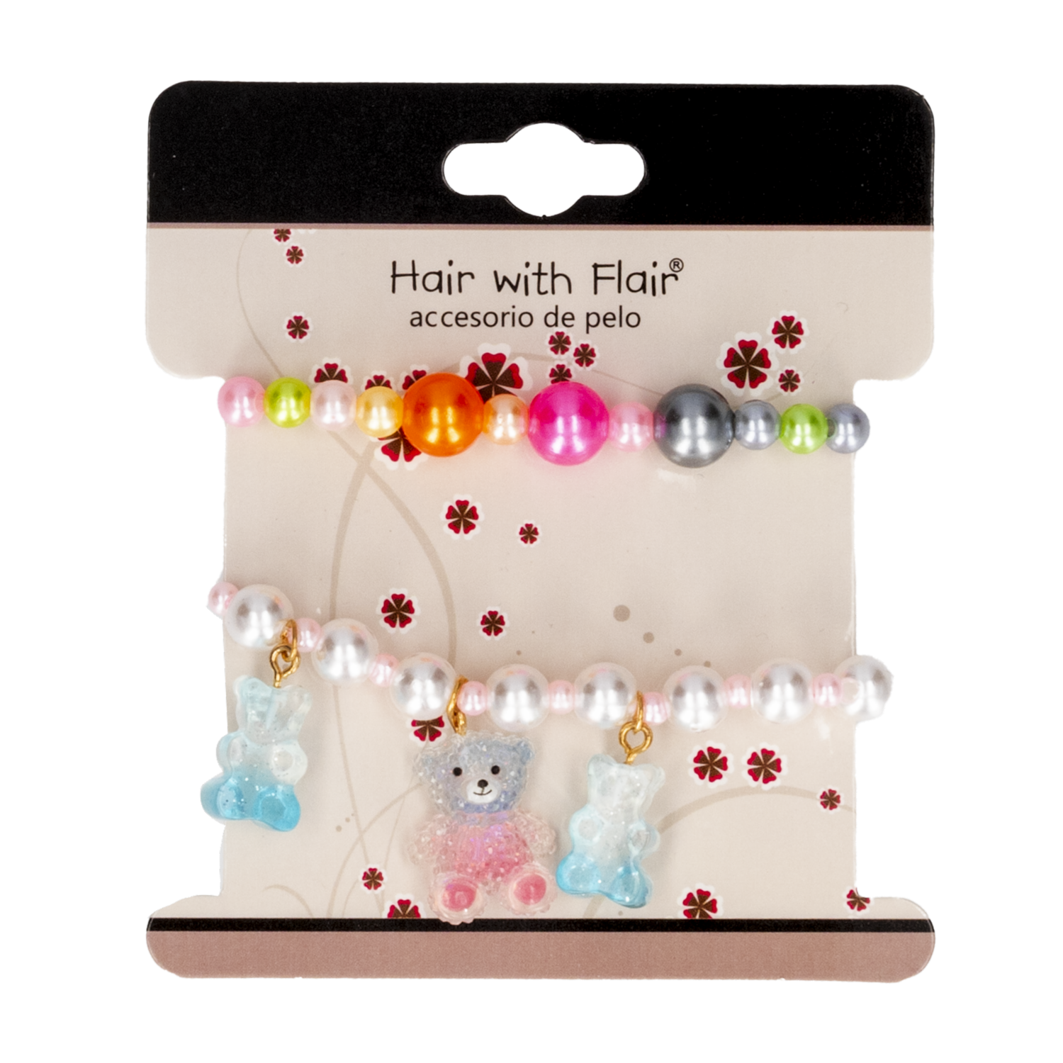 Pulseras De Niñas Con Ositos HAIR WITH FLAIR X2 Uds