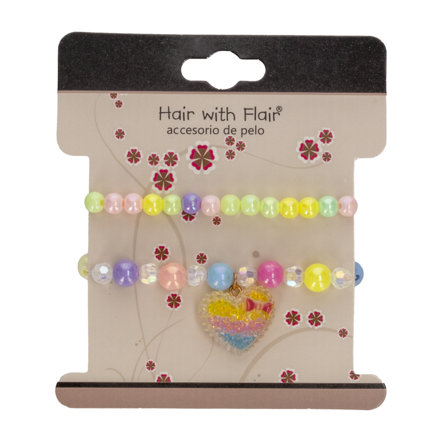 Pulseras De Niñas Con Perlitas HAIR WITH FLAIR X2 Uds