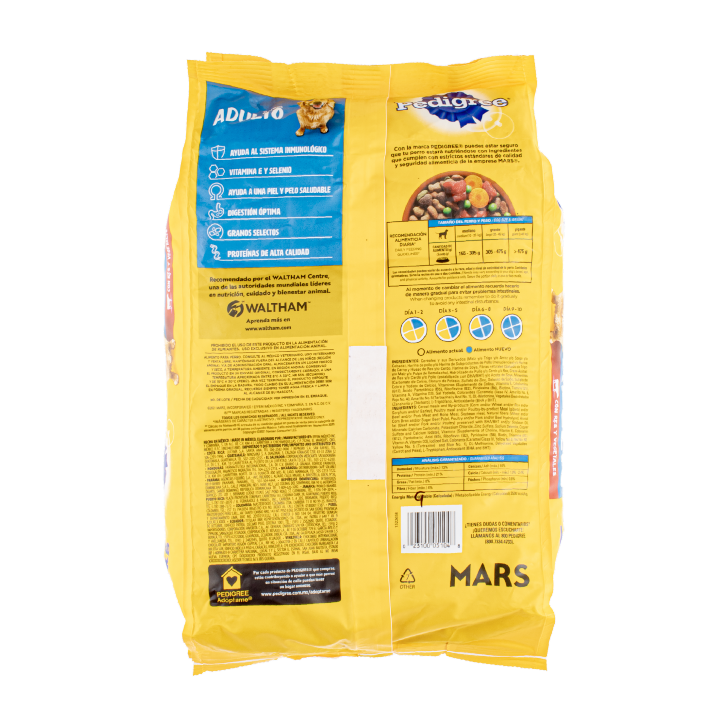 Alimento Para Perros Adultos Óptima Digestión PEDIGREE 2 Kg