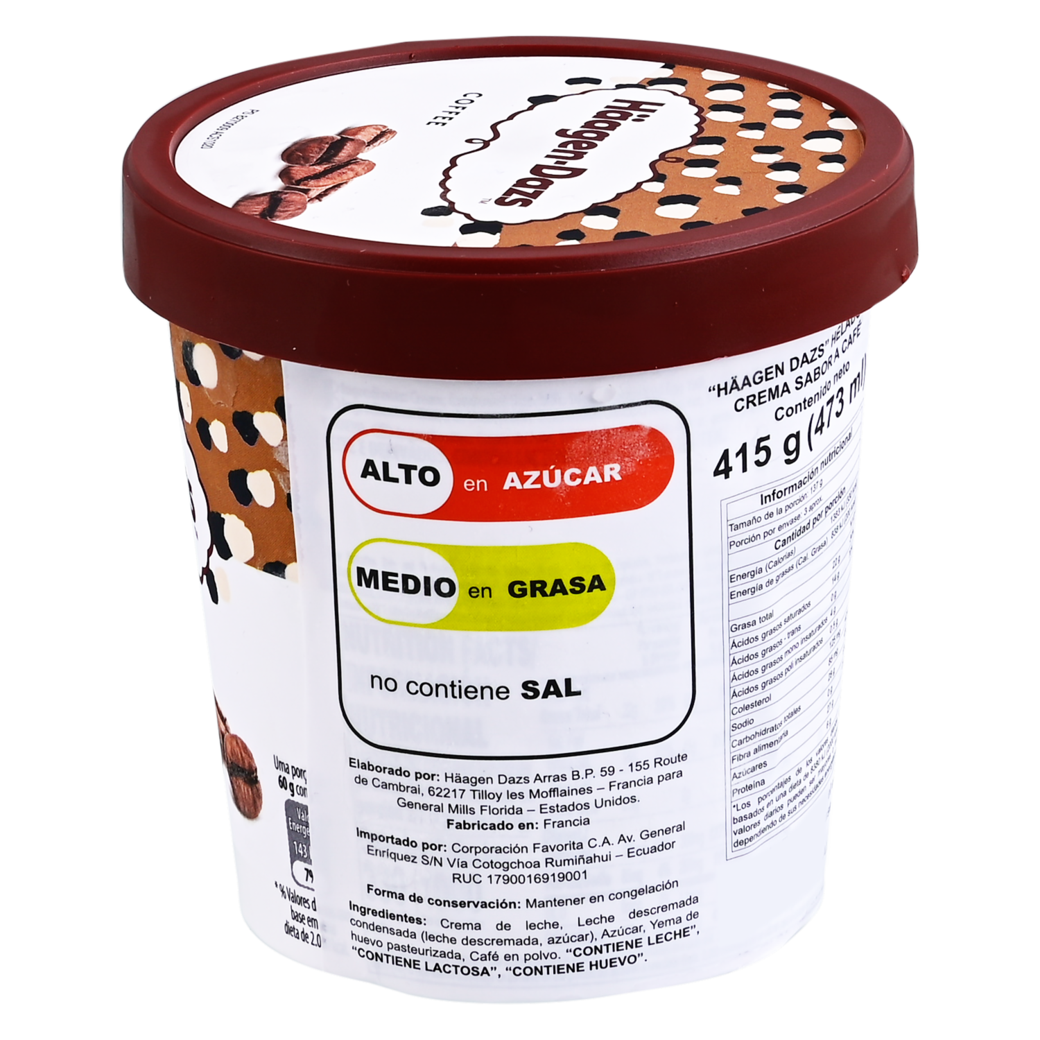 Helado Café HÄAGEN-DAZS 473 Ml