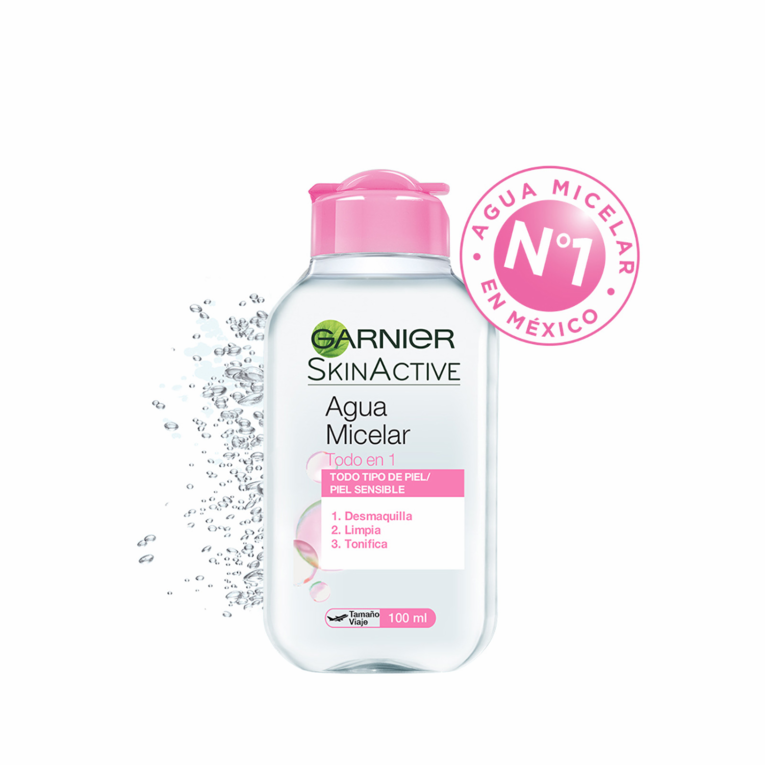 Agua Micelar Todo En 1 Piel Sensible GARNIER SKIN ACTIVE 100 Ml