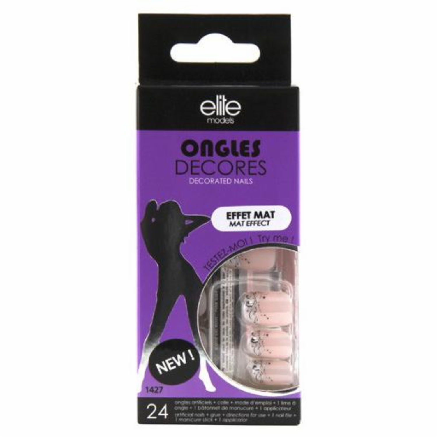 Uñas Postizas Pintadas Rojas ELITE Unidad