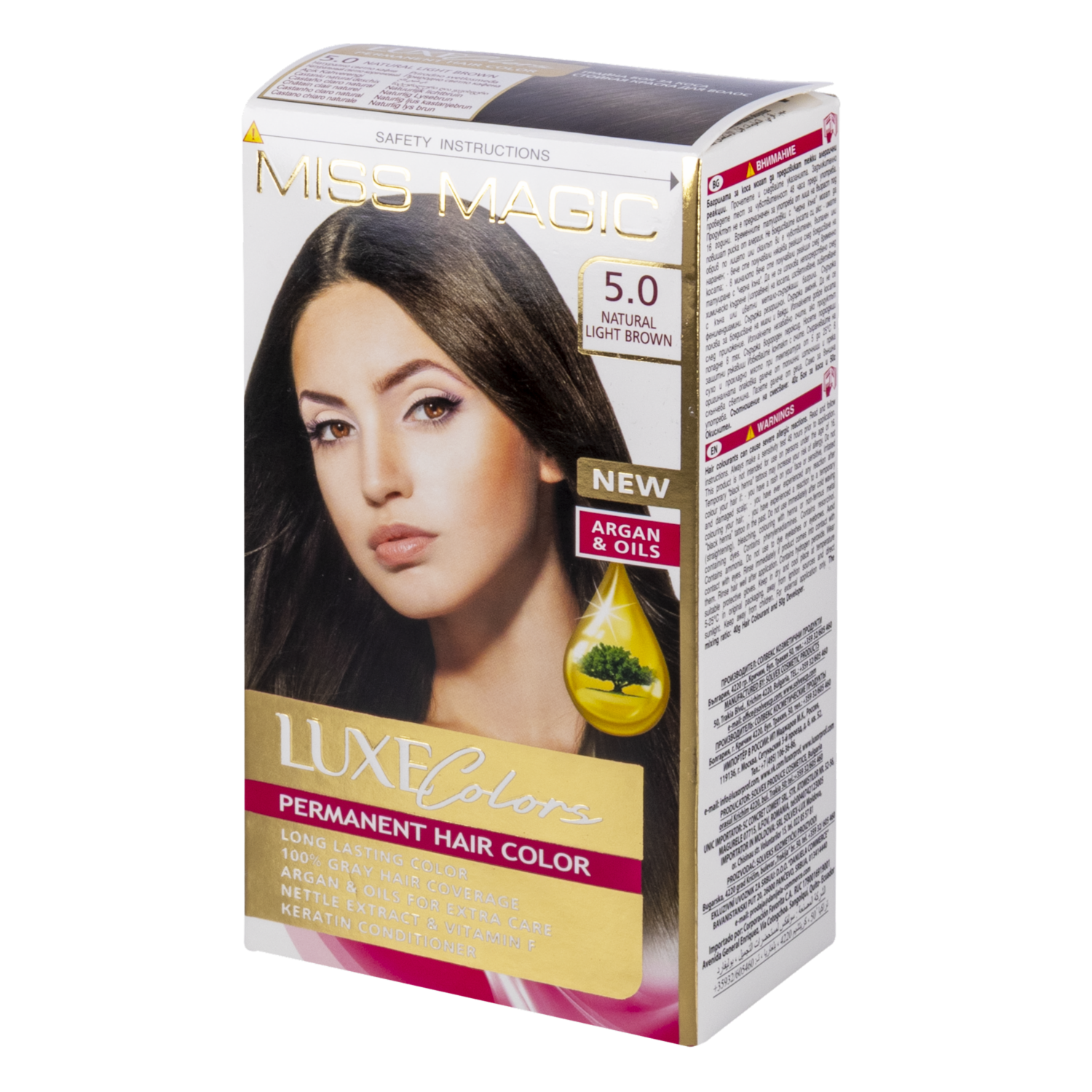 Tinte De Cabello Luxe Color Castano Claro 4.2 MISS MAGIC Color Castano Claro 4.2