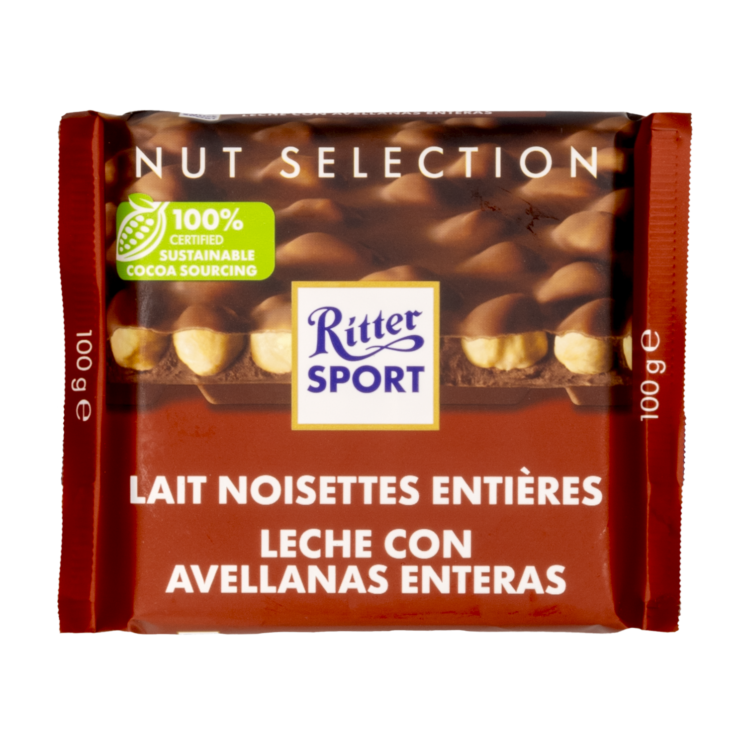 Chocolate Con Leche Y Avellanas RITTER SPORT 100 G