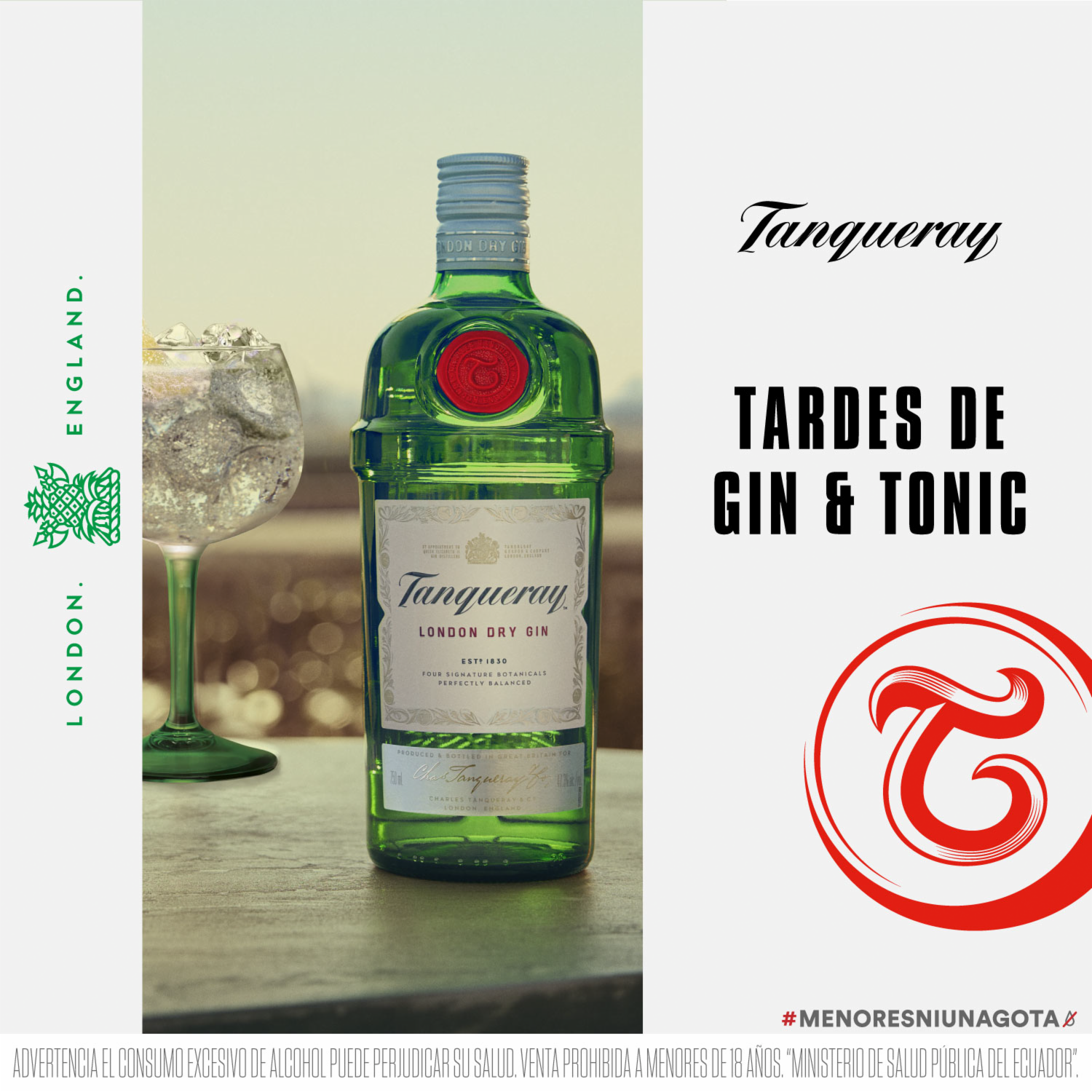 Gin Dry TANQUERAY 750 Ml
