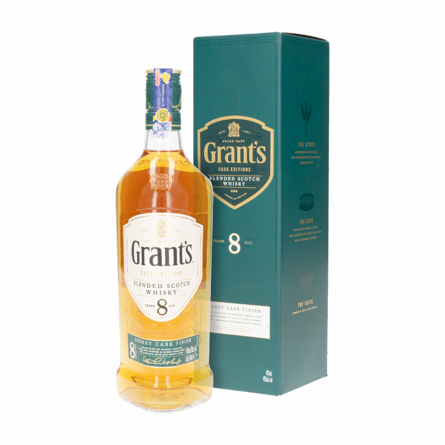 Whisky 8 Anos Cherry Cask GRANT’S 700 Ml