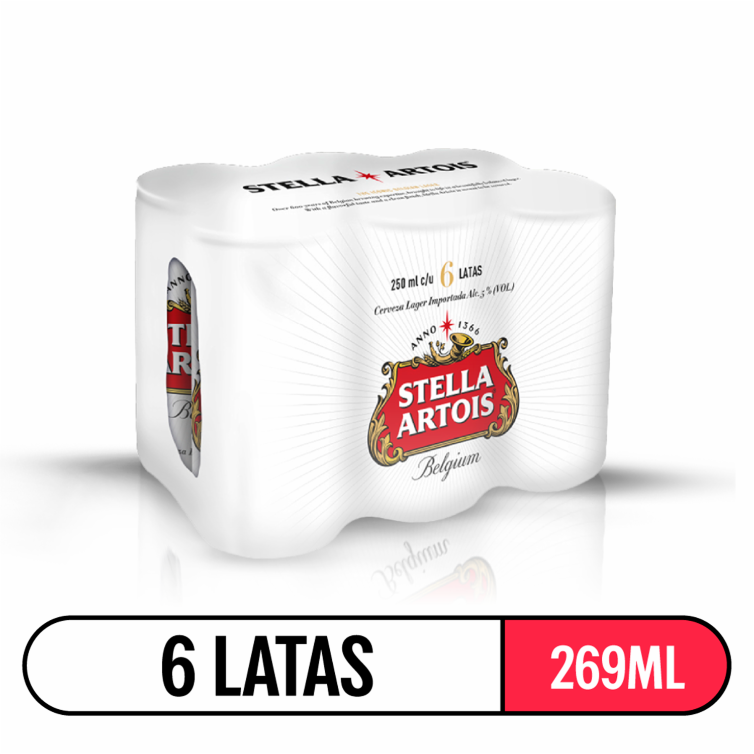 Cerveza En Lata STELLA ARTOIS 6 X 250 Ml