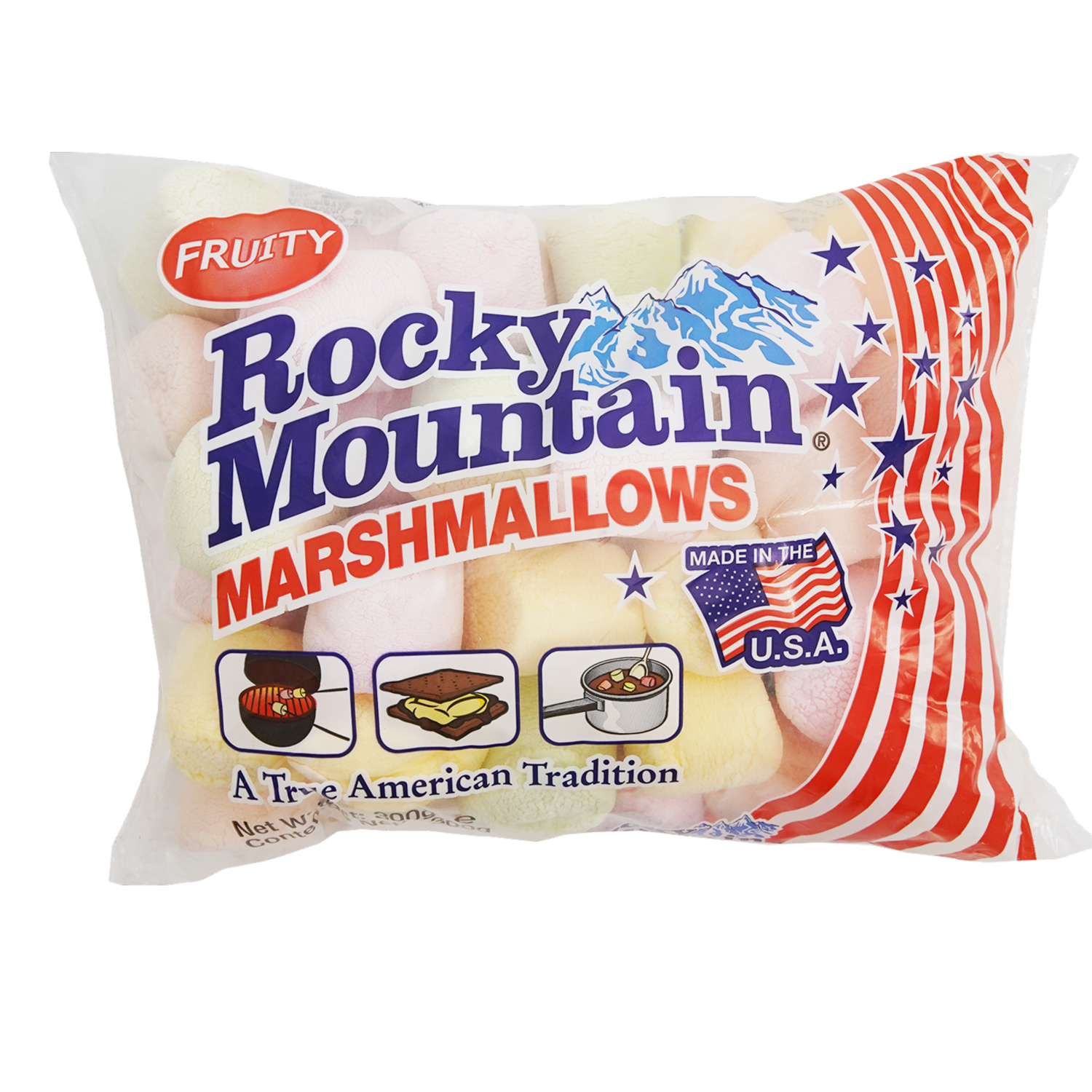 Marshmallows De Colores ROCKY MOUNTAIN 300 G