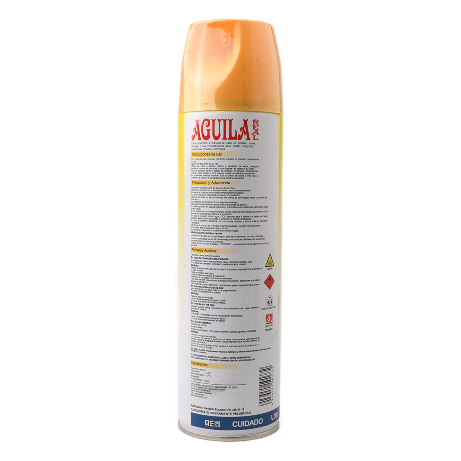 Insecticida En Aerosol Aroma Limón AGUILA REAL 400 Ml