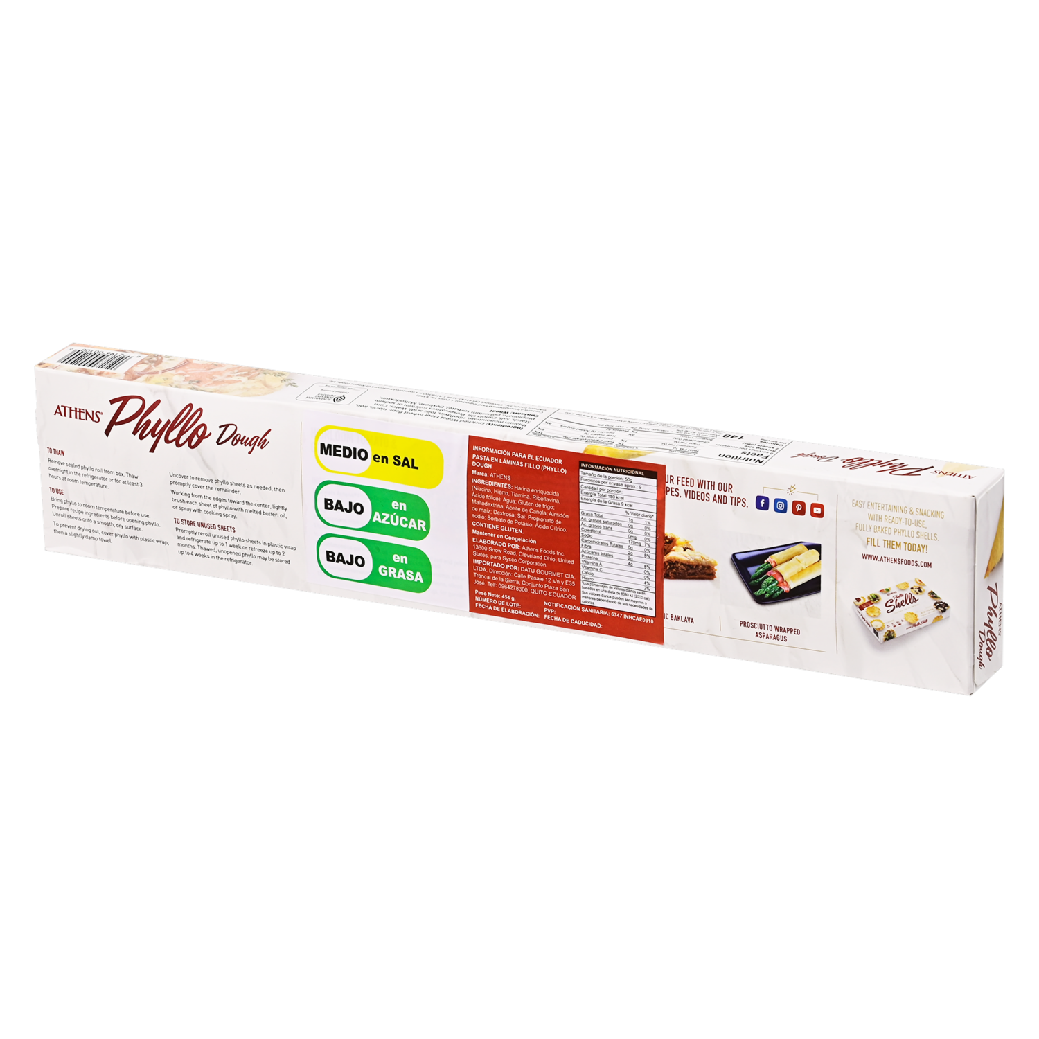Pasta Masa De Filo ATHENS 454 G