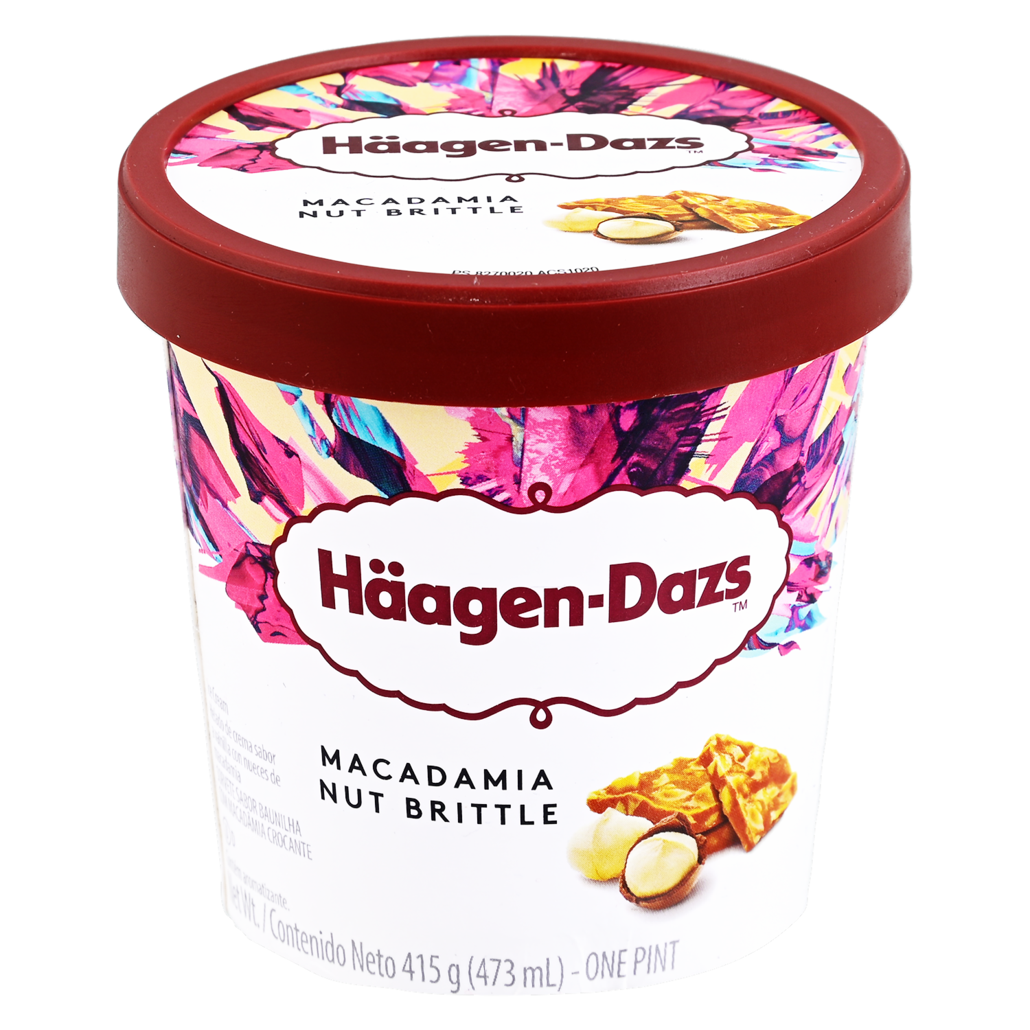 Helado Sabor A Vainilla Con Macadamia HÄAGEN-DAZS 473 ml