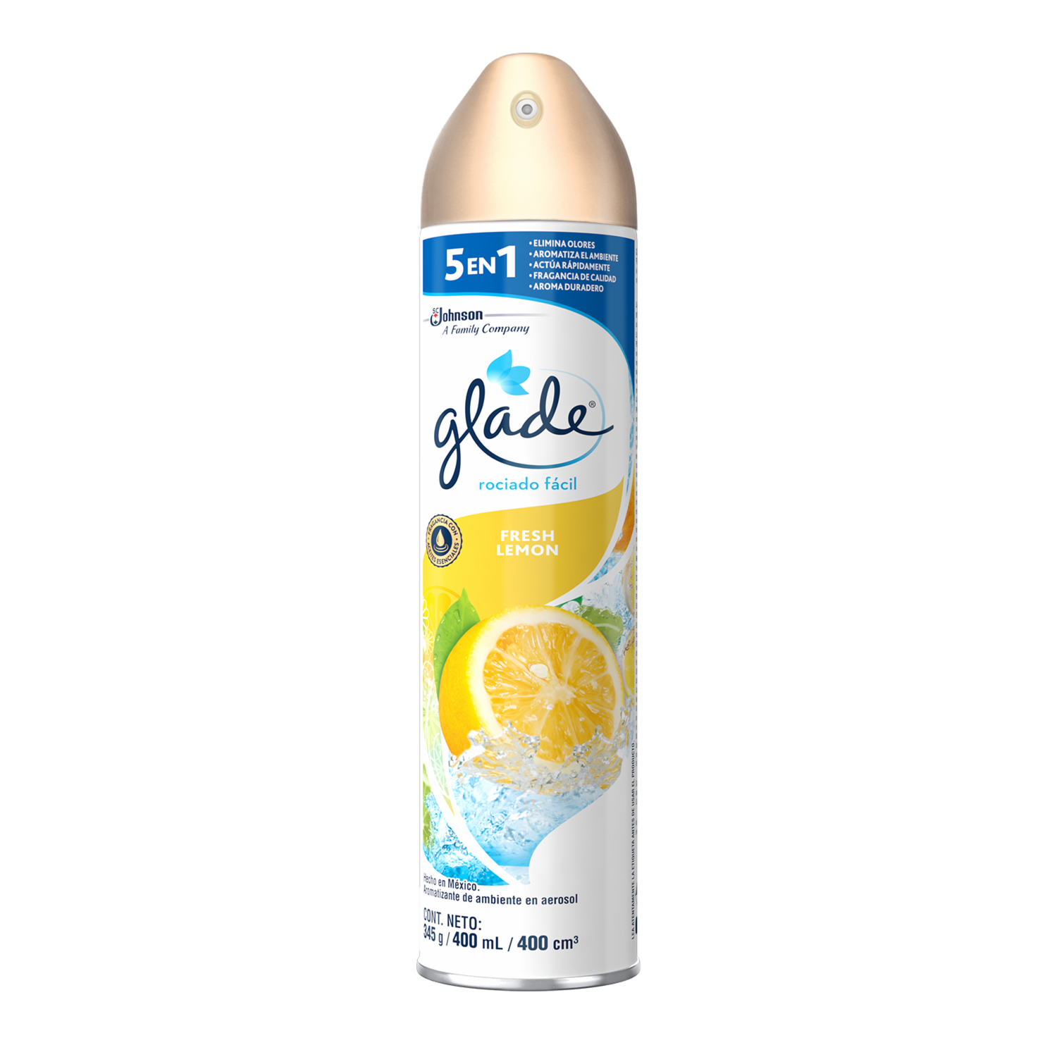 Desodorante Ambiental En Aerosol Lemon Fresh GLADE 400 Ml