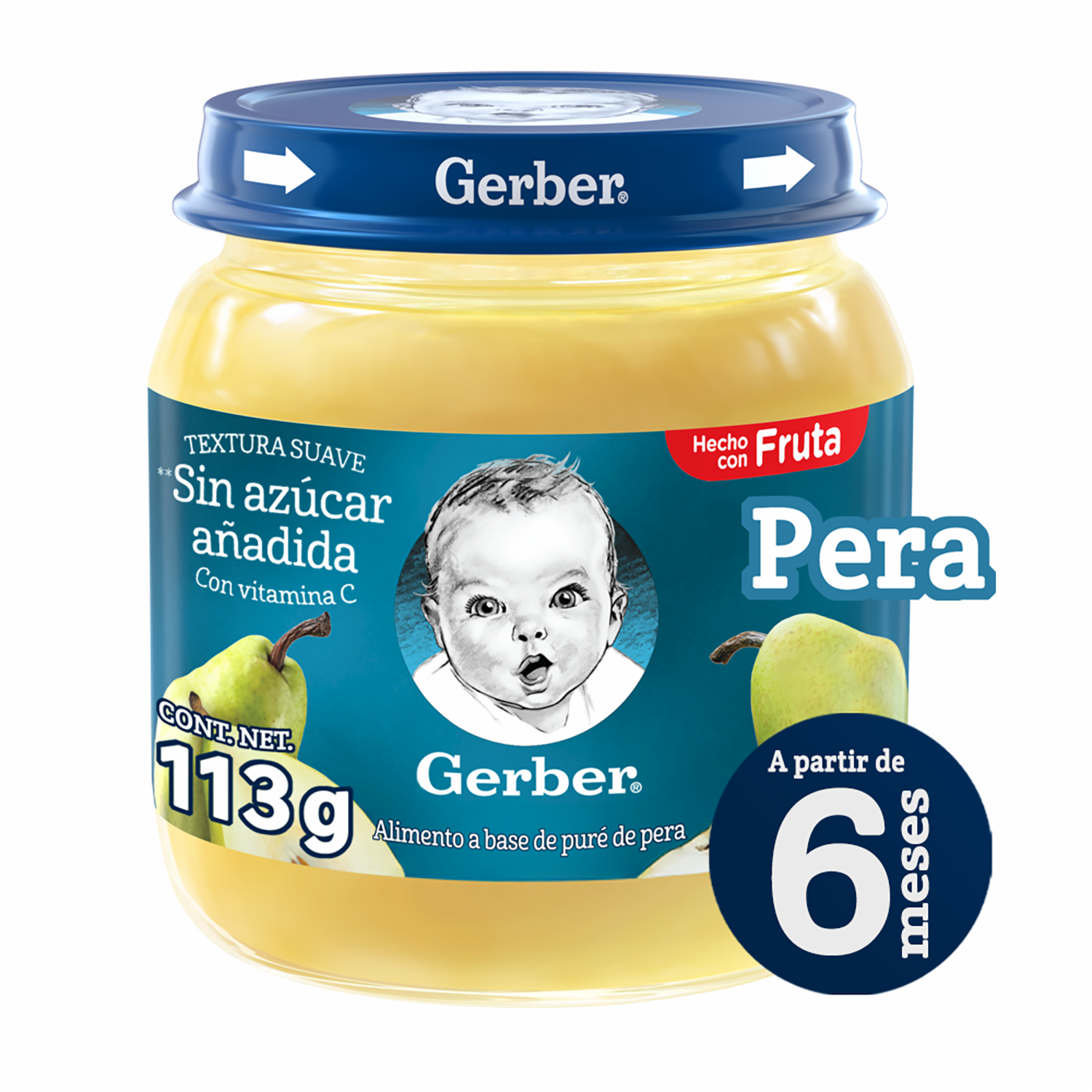 Compota De Pera GERBER 114 G