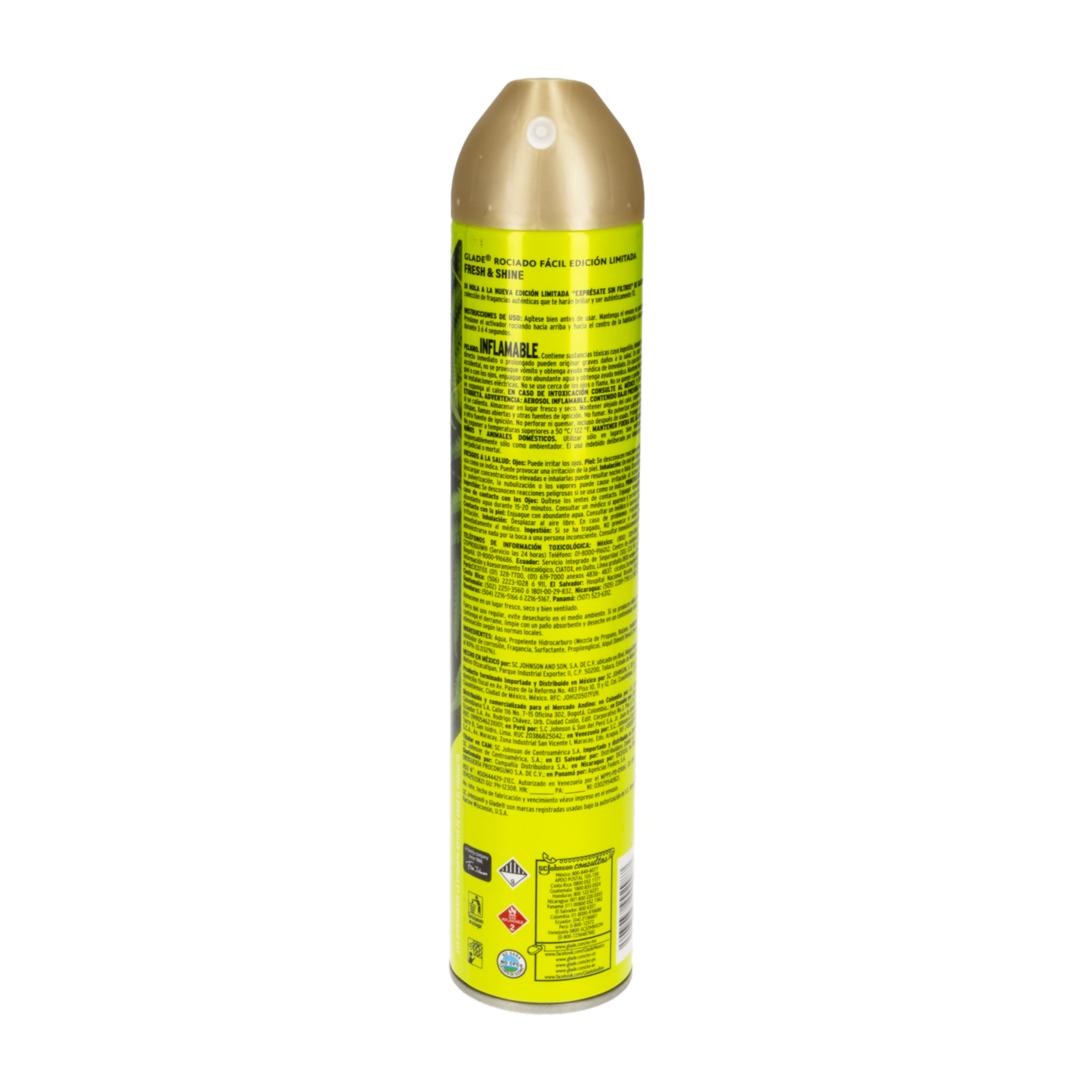 Desodorante Ambiental En Aerosol Aroma Fresh & Shine GLADE 400 Ml