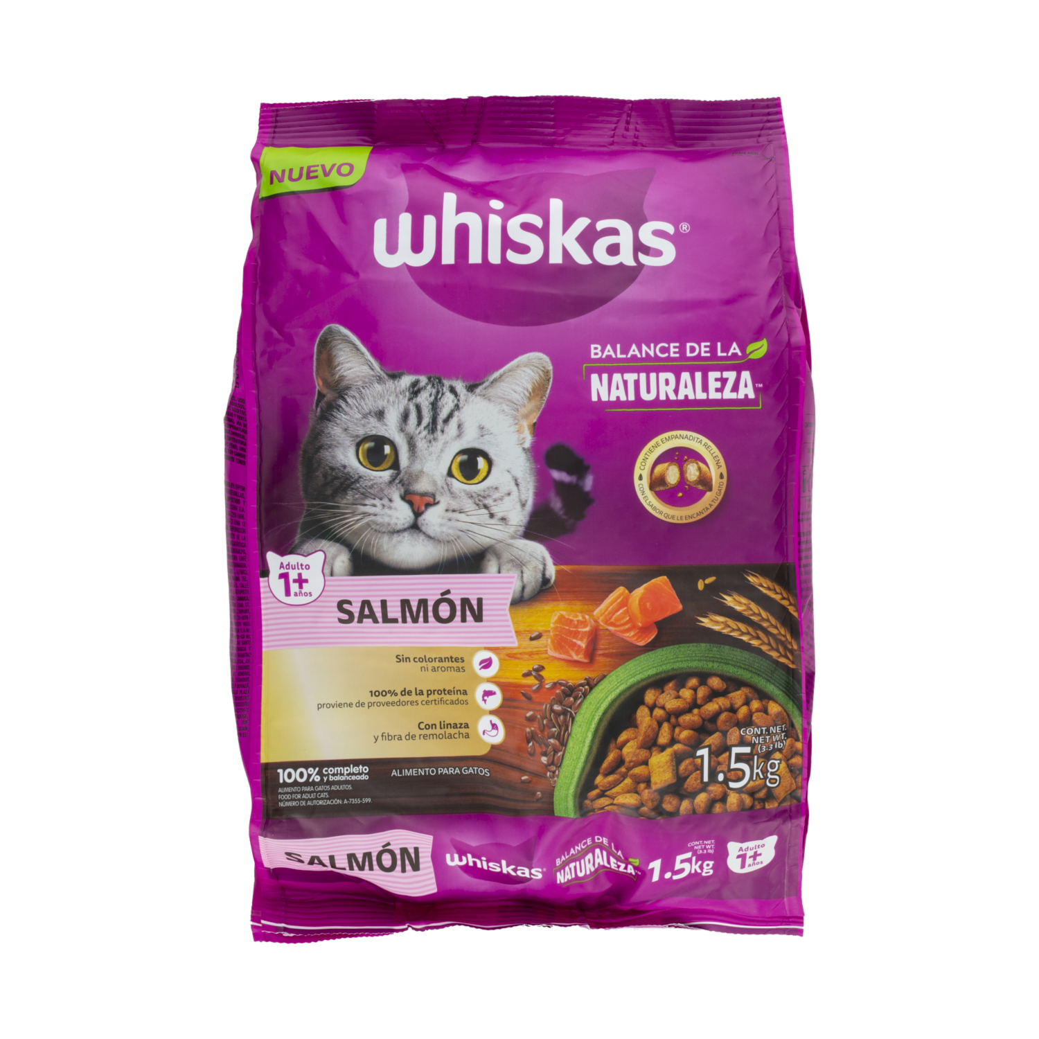 Alimento Para Gatos Balance Naturaleza De Salmon WHISKAS 1500 G