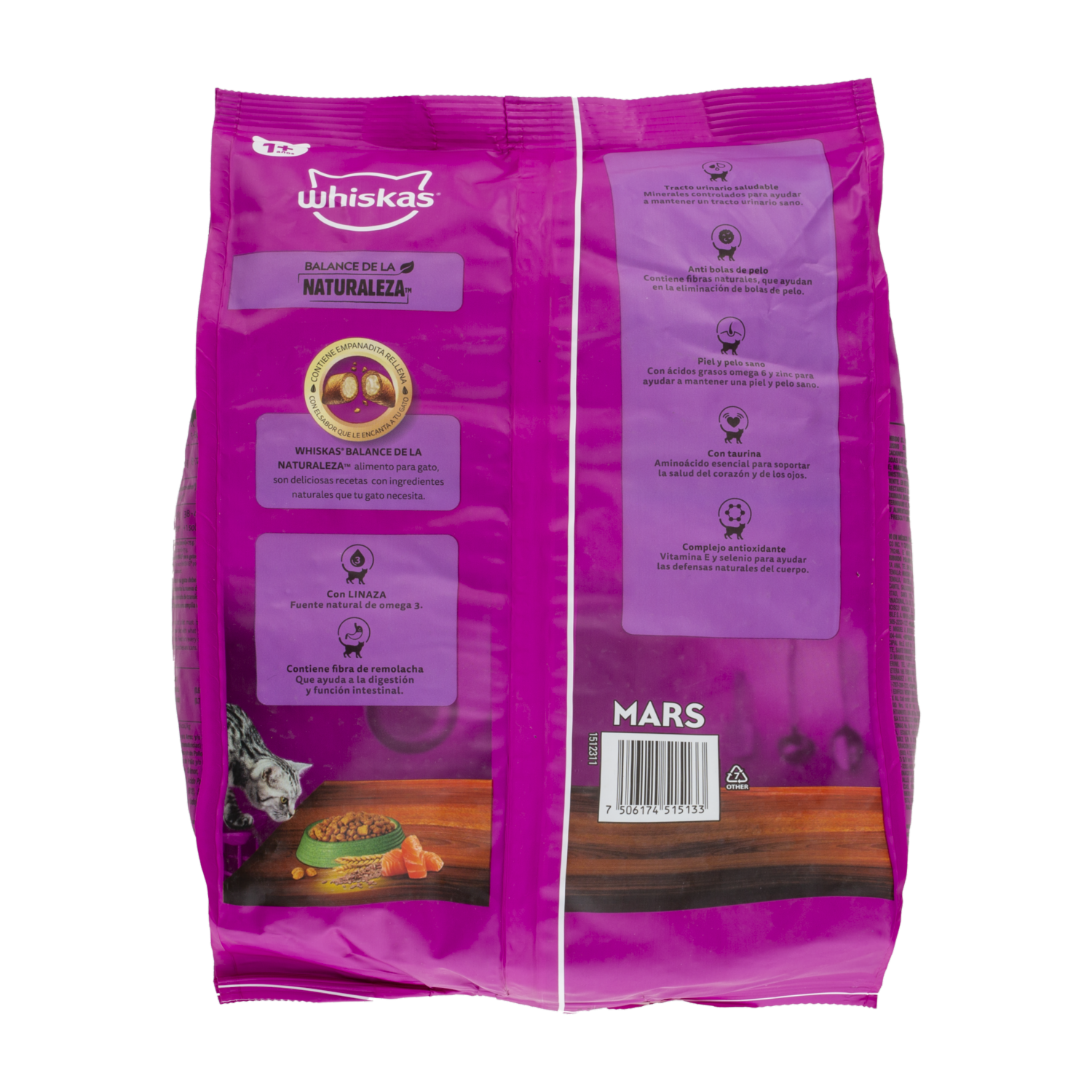 Alimento Para Gatos Balance Naturaleza De Salmon WHISKAS 1500 G