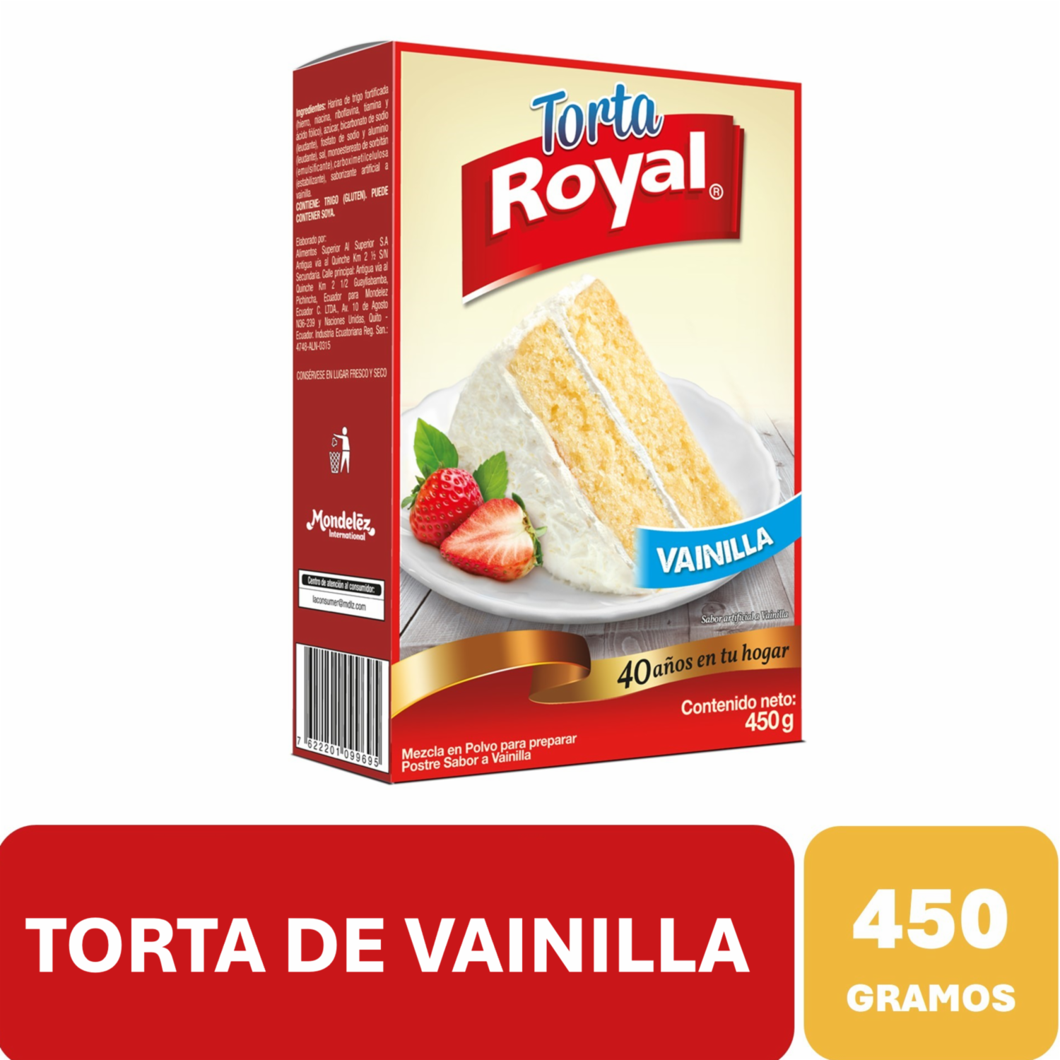 Torta De Vainilla Mezcla Para Preparar ROYAL 450 G