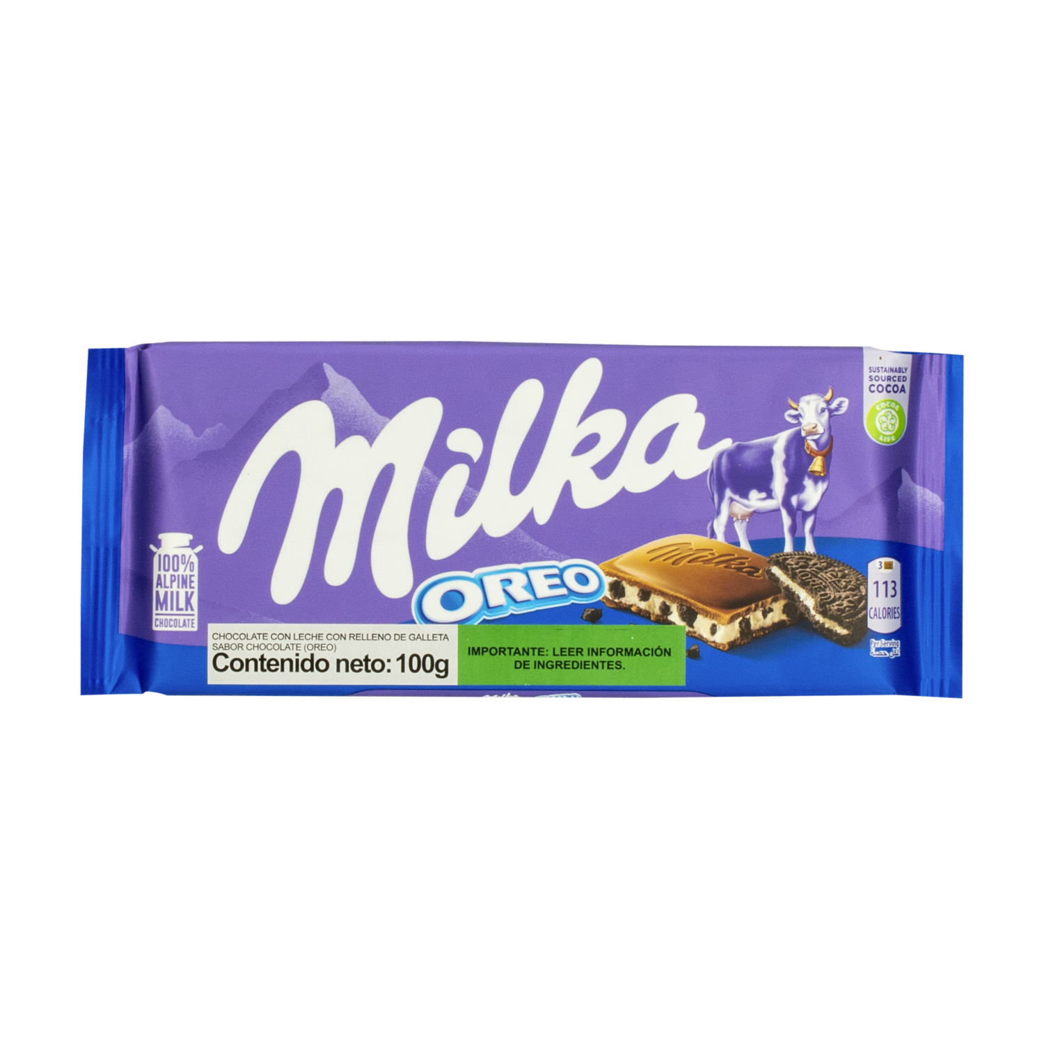 Chocolate Relleno Con Oreo MILKA 100 G