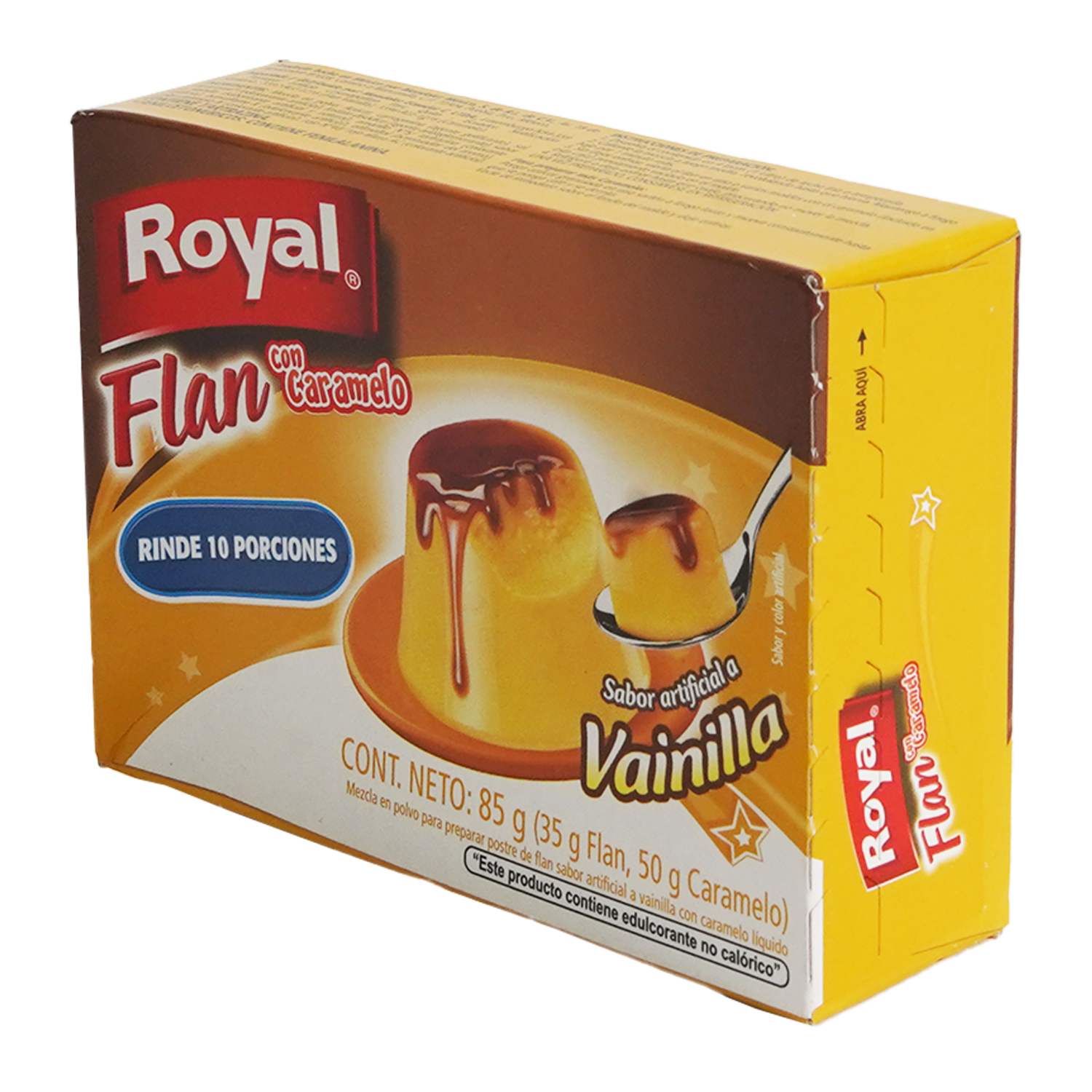 Flan De Vainilla Con Caramelo ROYAL 85 G
