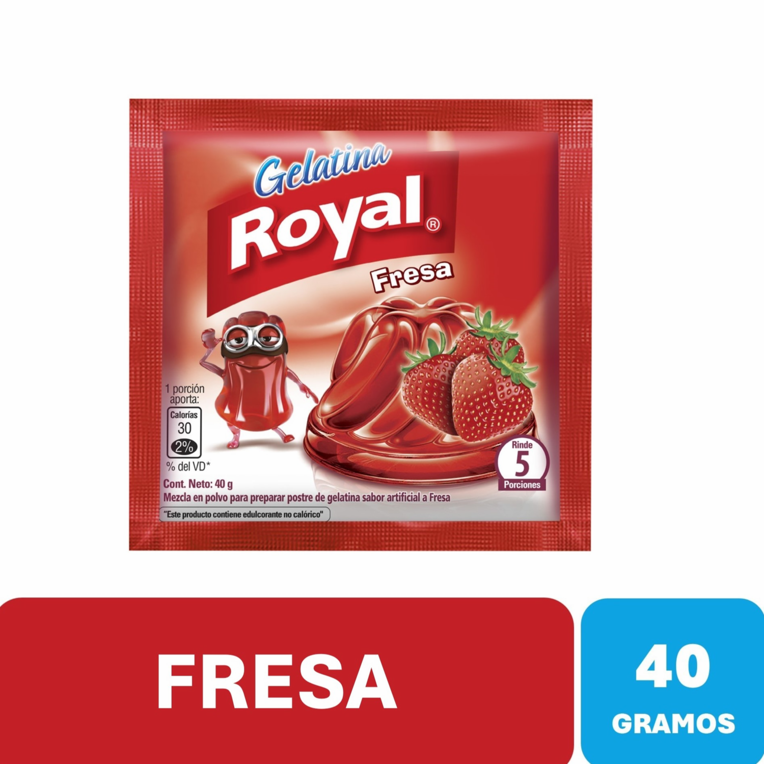 Gelatina Sabor Fresa ROYAL 40 G