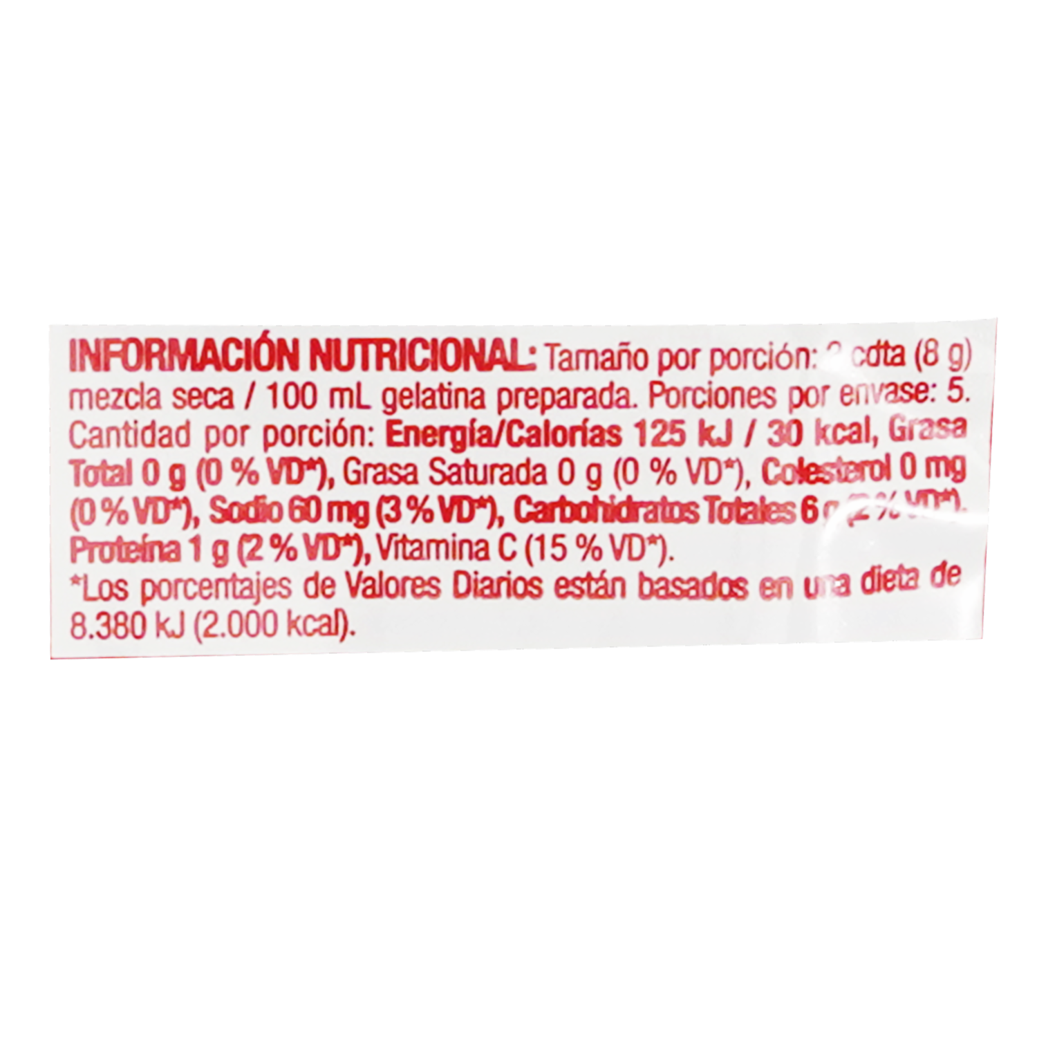Gelatina Sabor Fresa ROYAL 40 G