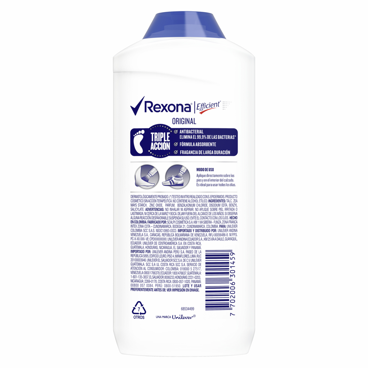 Talco De Pies Desodorante EFFICIENT 85 G