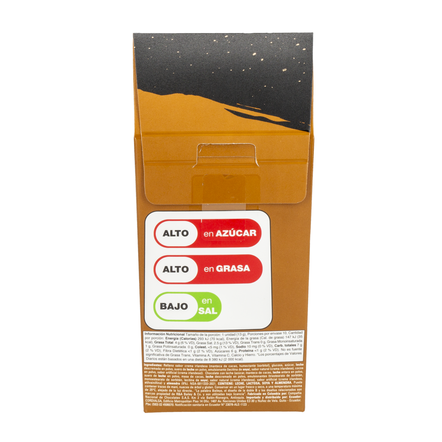 Chocolate Con Leche Sabor A Crema Irlandesa MONTBLANC 12 G
