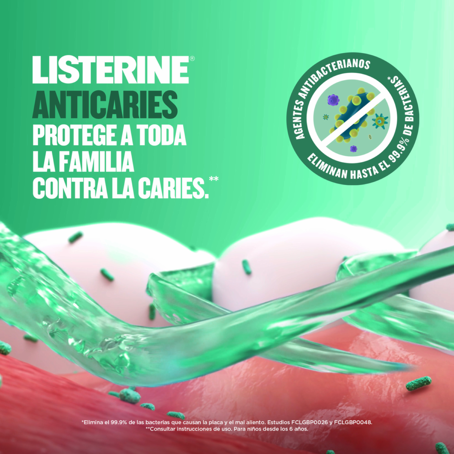 Enjuague  Bucal Anticaries LISTERINE 180 Ml