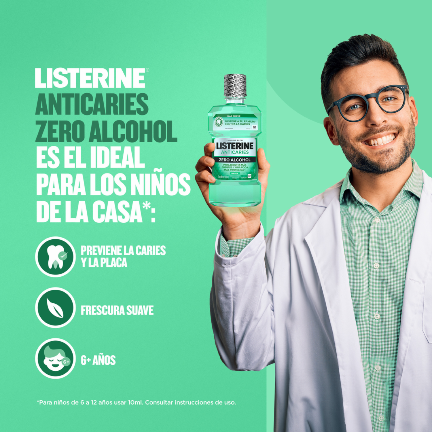 Enjuague  Bucal Anticaries LISTERINE 180 Ml