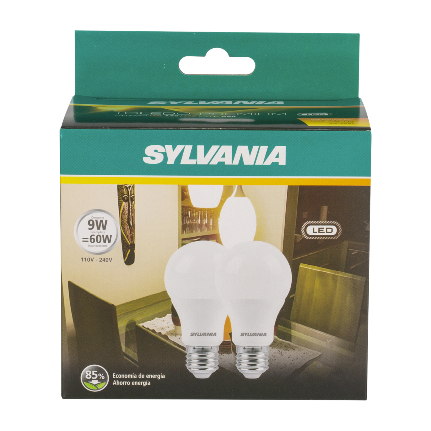 Foco De 9Wx 2 Luz Calida SYLVANIA Unidad