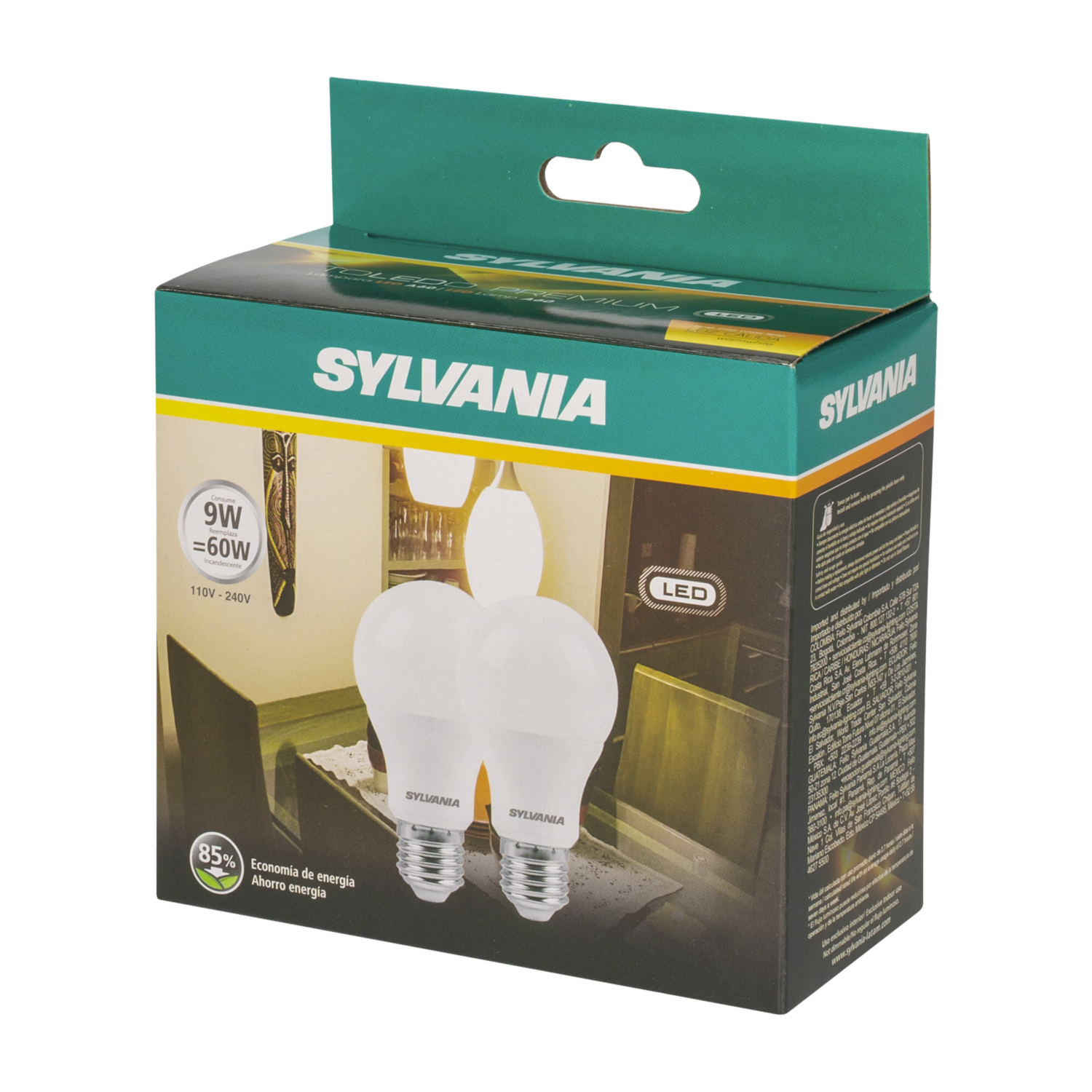 Foco De 9Wx 2 Luz Calida SYLVANIA Unidad