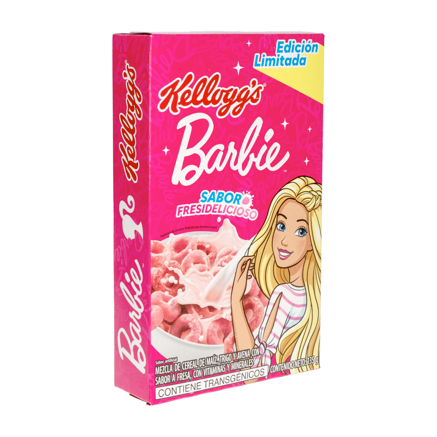 Cereal De Maíz, Trigo Y Avena Sabor A Fresa BARBIE 135 G