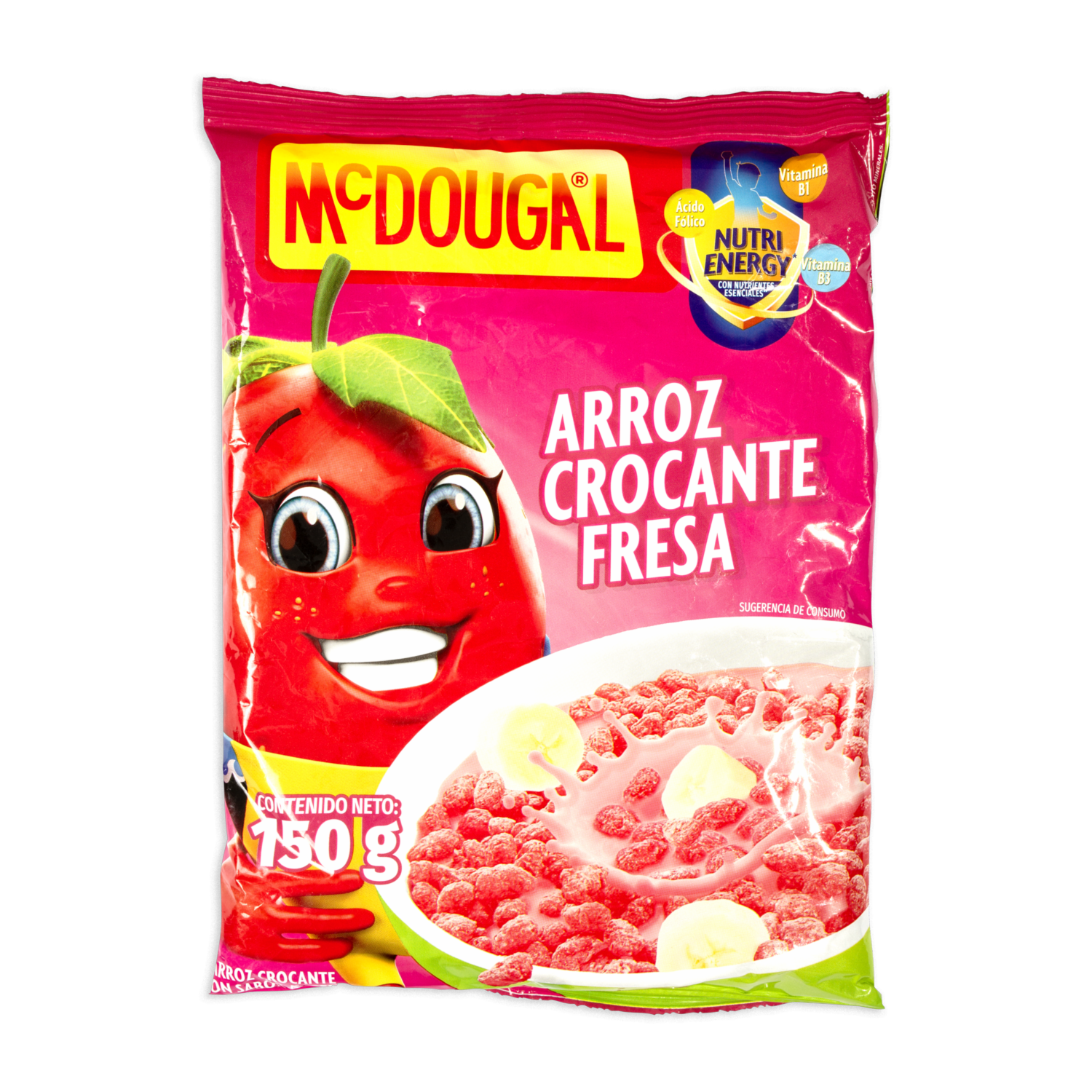 Cereal De Arroz Crocante Fresa MC.DOUGAL 150 G