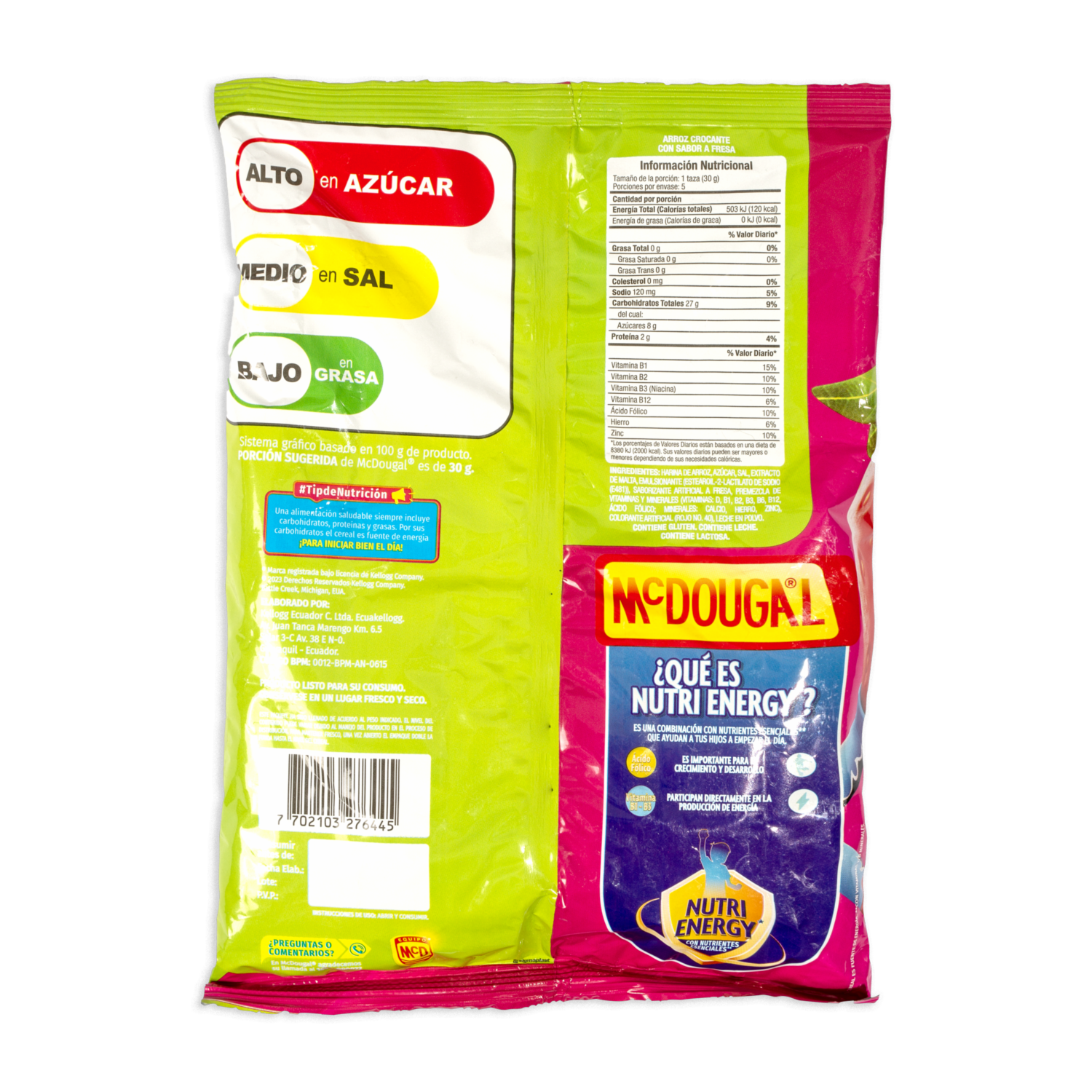 Cereal De Arroz Crocante Fresa MC.DOUGAL 150 G