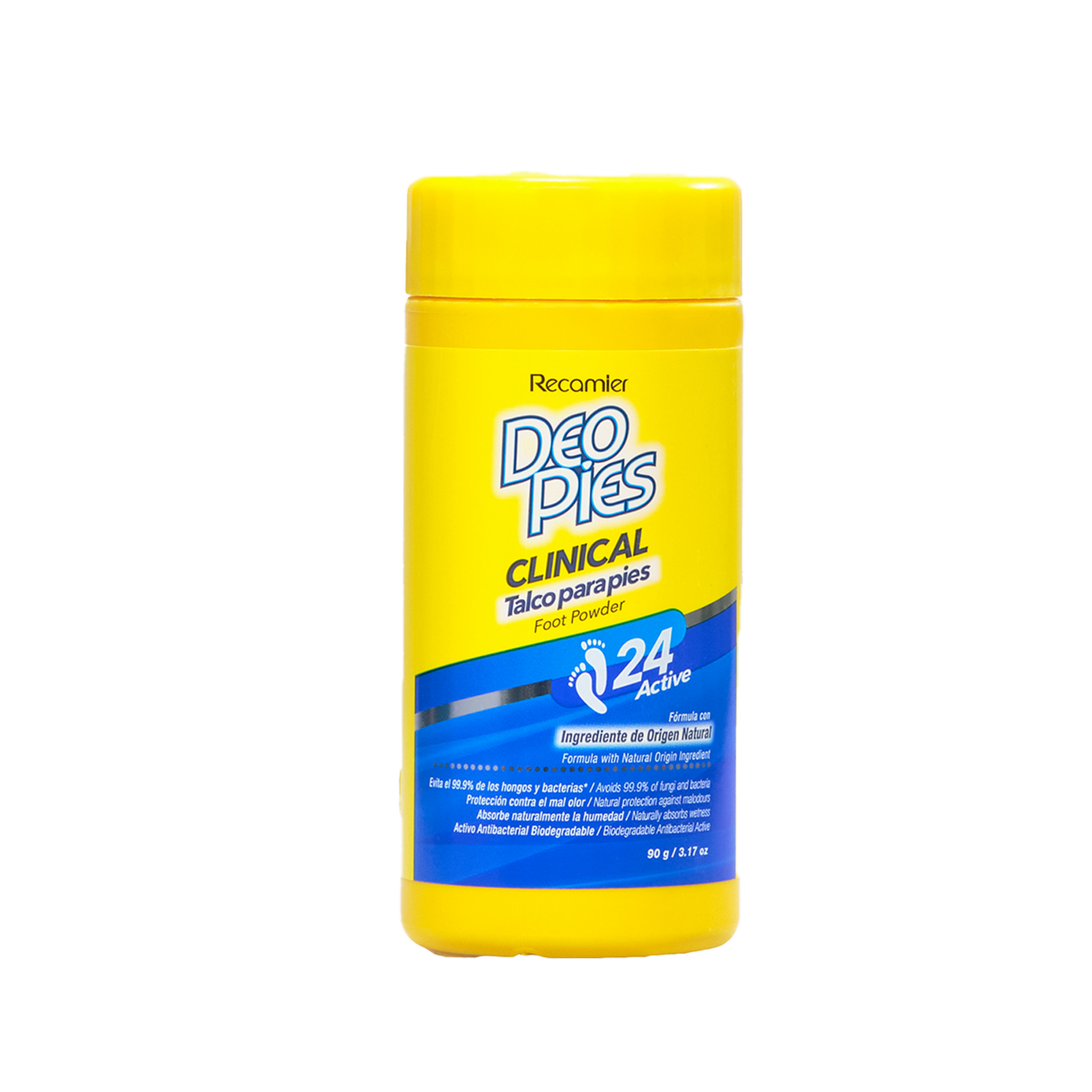 Talco De Pies Clinical 24 Active DEO PIES 90 G