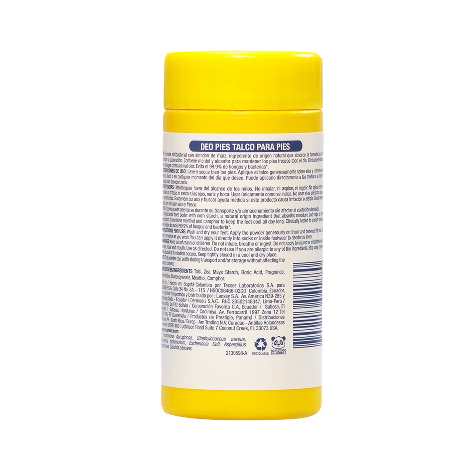 Talco De Pies Clinical 24 Active DEO PIES 90 G