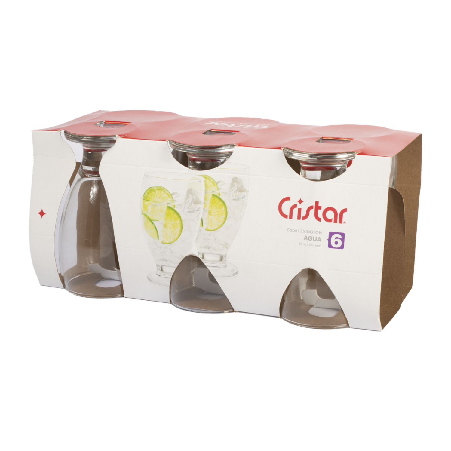 Set De Copa Para Agua Lexington 0505cl6 CRISTAR X 6 Uds