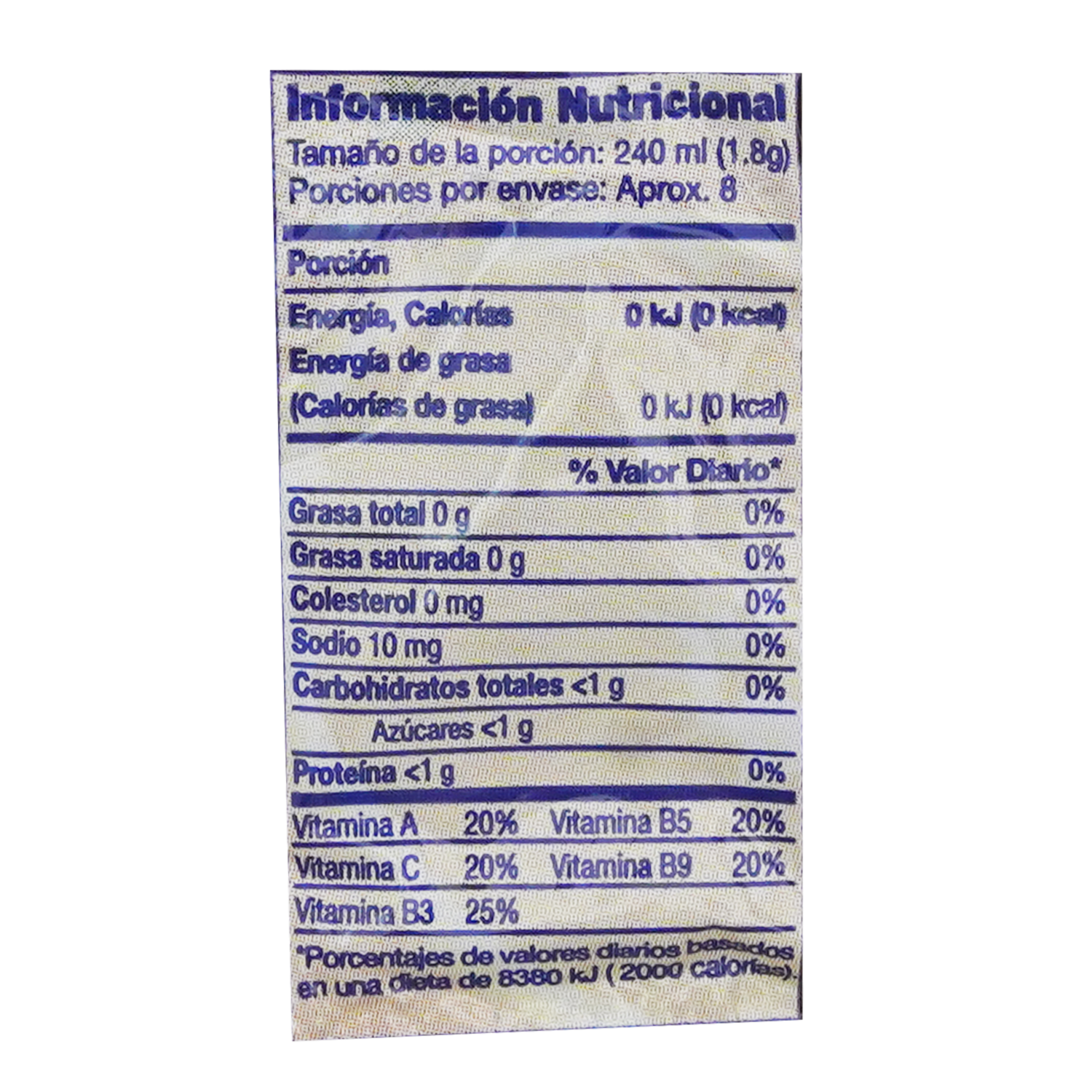 Jugo De Naranja En Polvo YA 15 G
