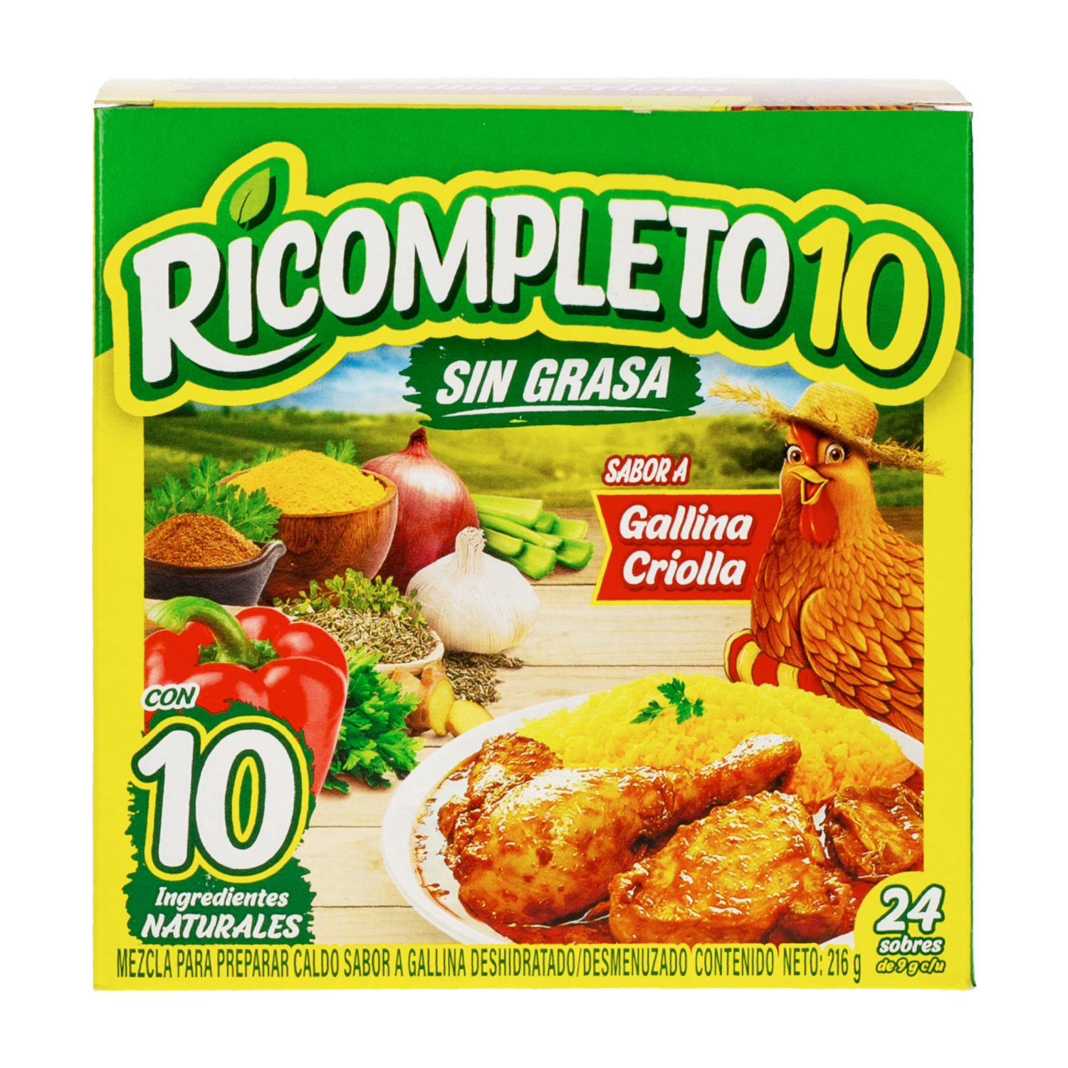 Caldo De Gallina En Polvo RICOMPLETO 10 227 G