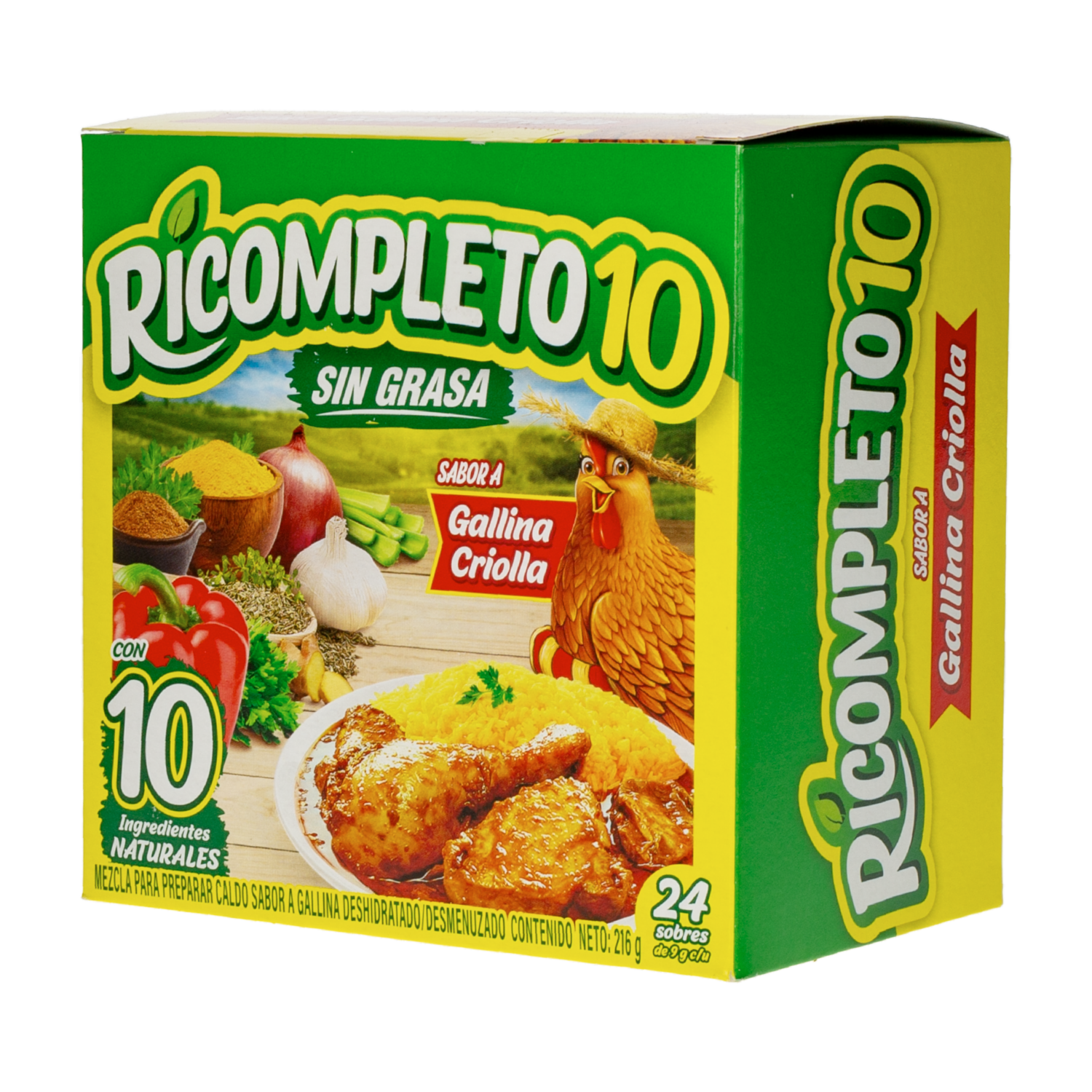 Caldo De Gallina En Polvo RICOMPLETO 10 227 G