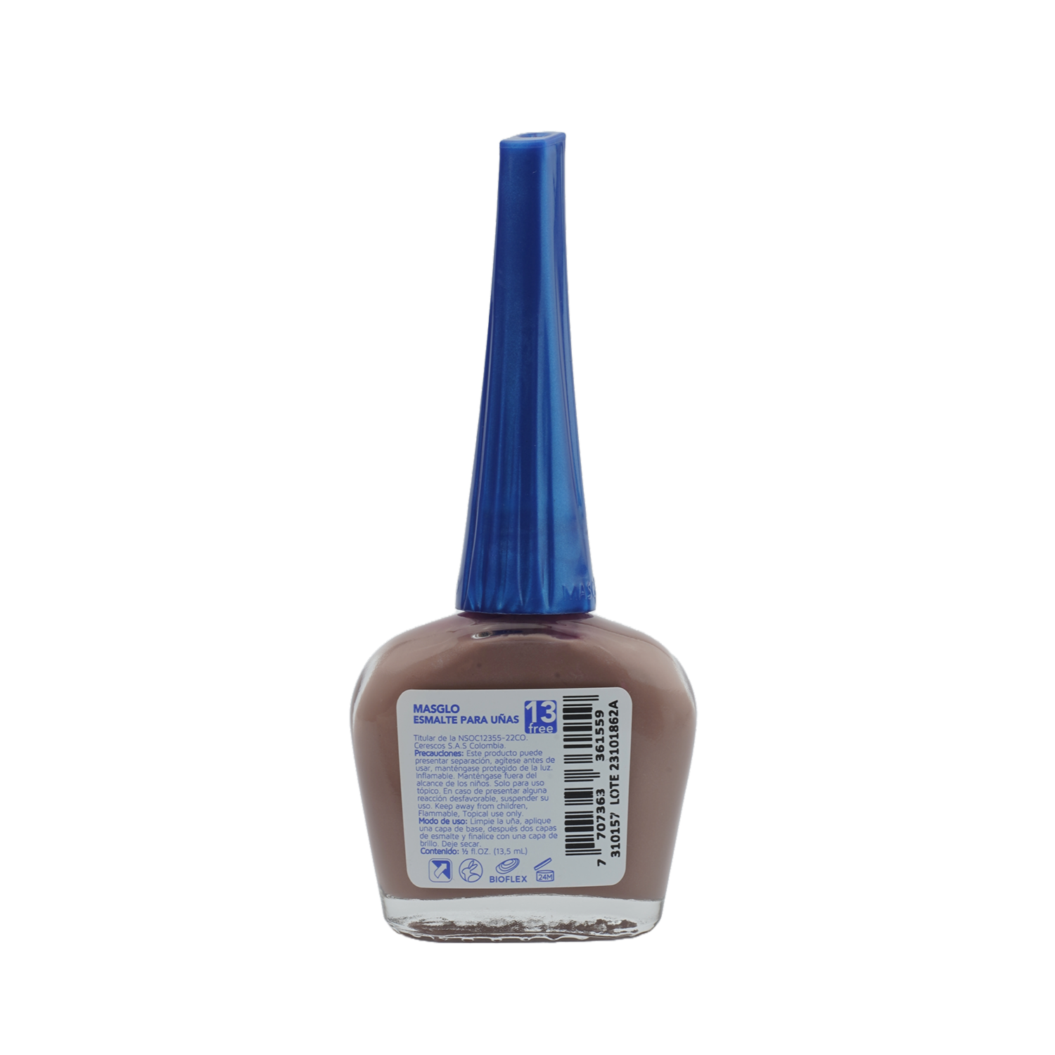 Esmalte De Uñas Sofisticada MASGLO 13.5 Ml