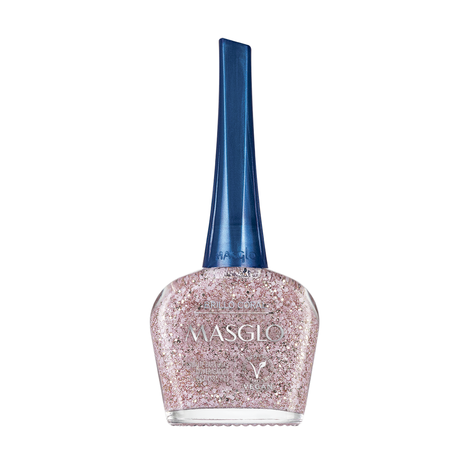 Esmalte De Uñas Brillo Coral MASGLO 13.5 Ml