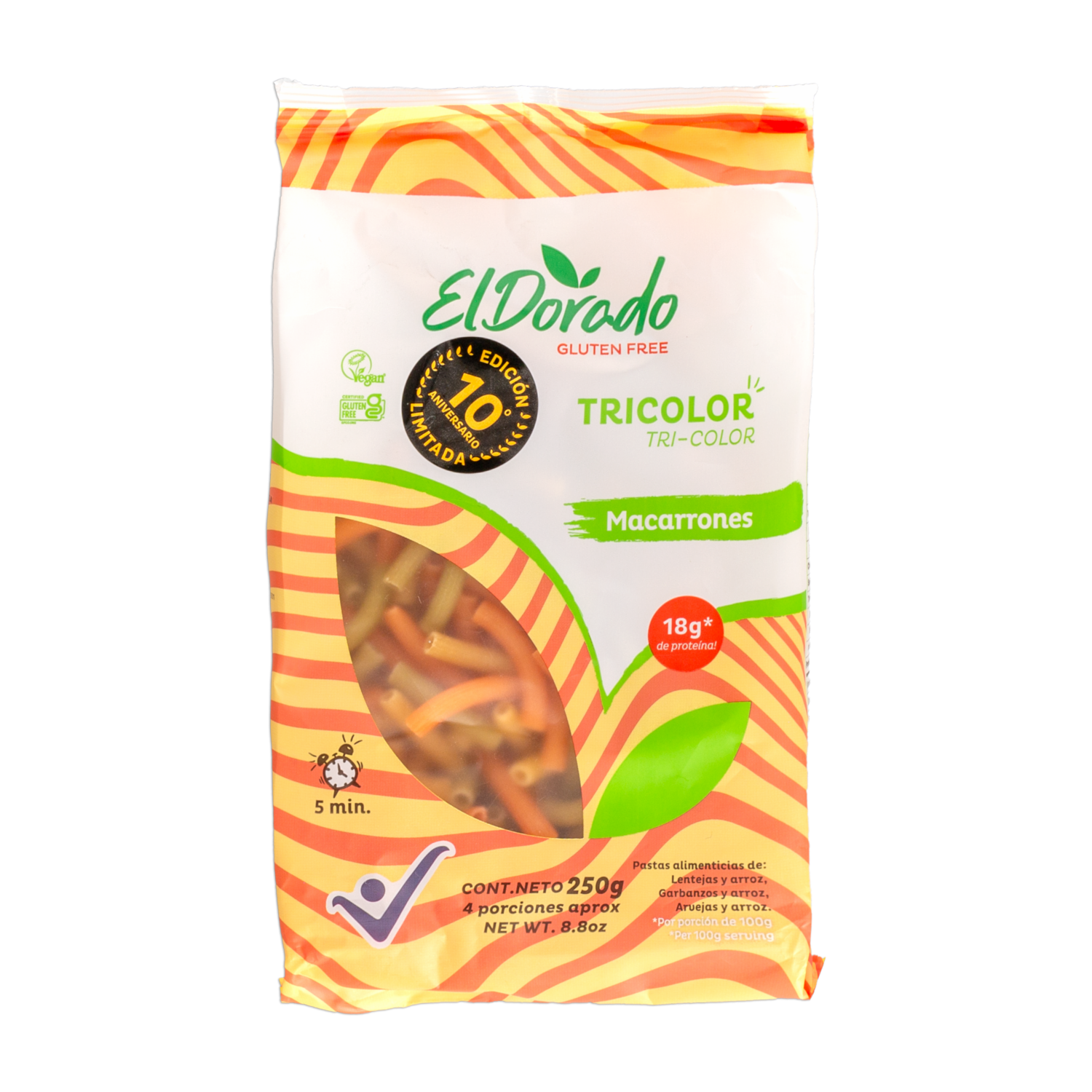 Pasta De Fideo Tricolor EL DORADO 250  G