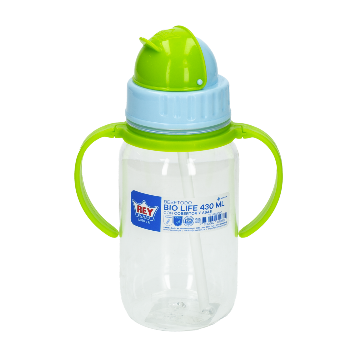 Tomatodo Bio Life Con Cobertor De Pitillo Y Asas REY 430 Ml