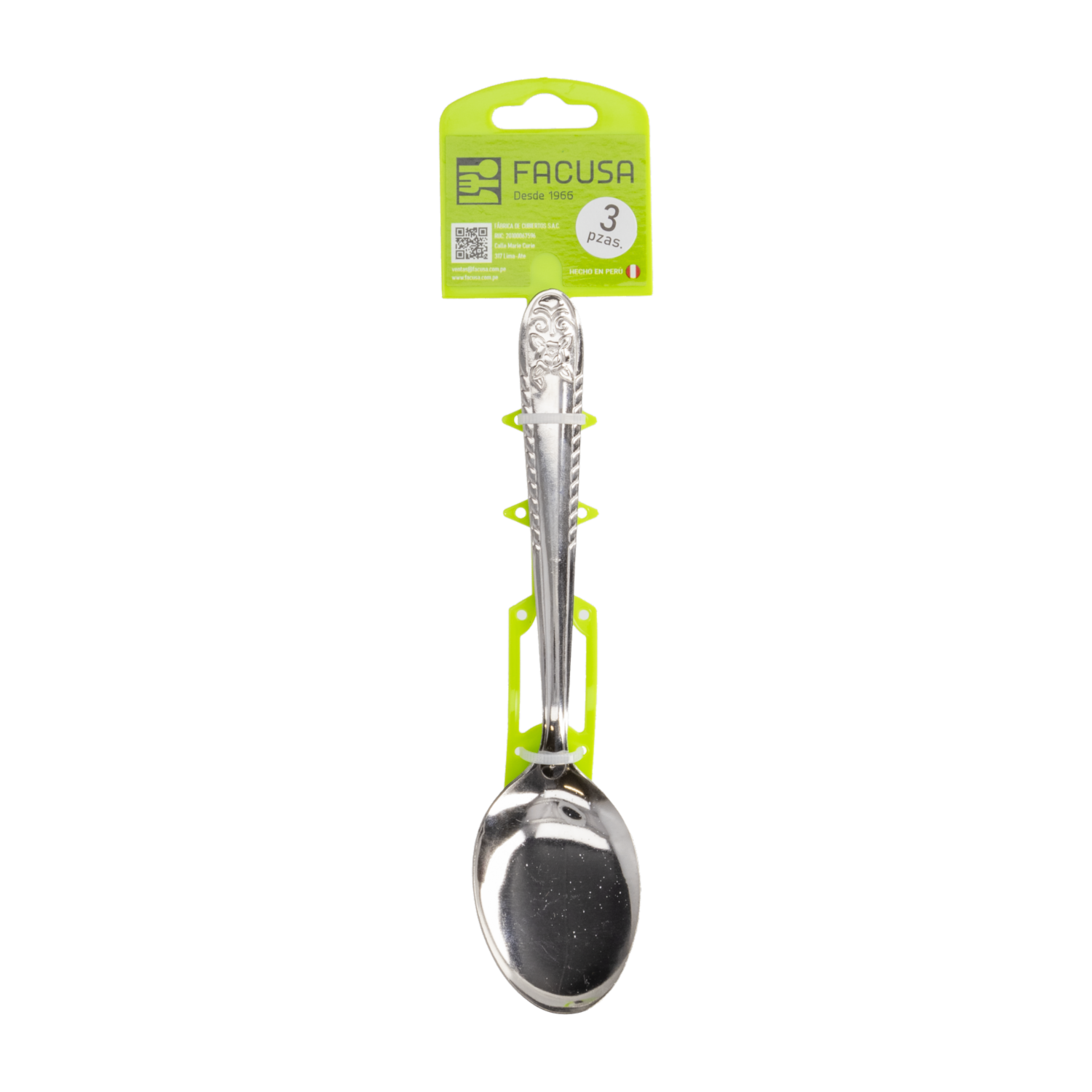 Set De Cubiertos Cucharas De Mesa Diseño Rosita 3 Puestos FACUSA 3 Piezas
