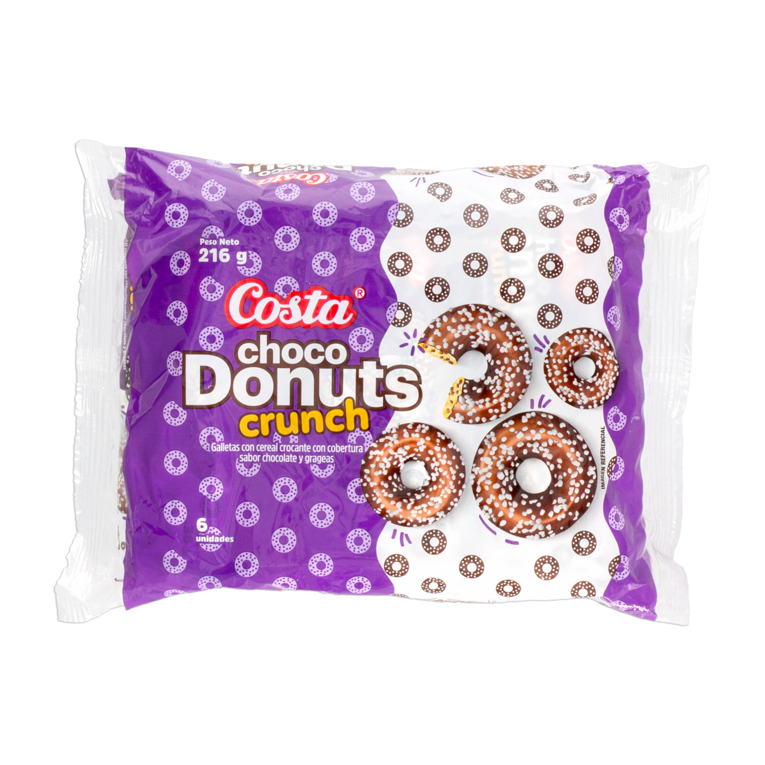 Galletas Dulces Recubiertas CHOCO DONUTS 216 G