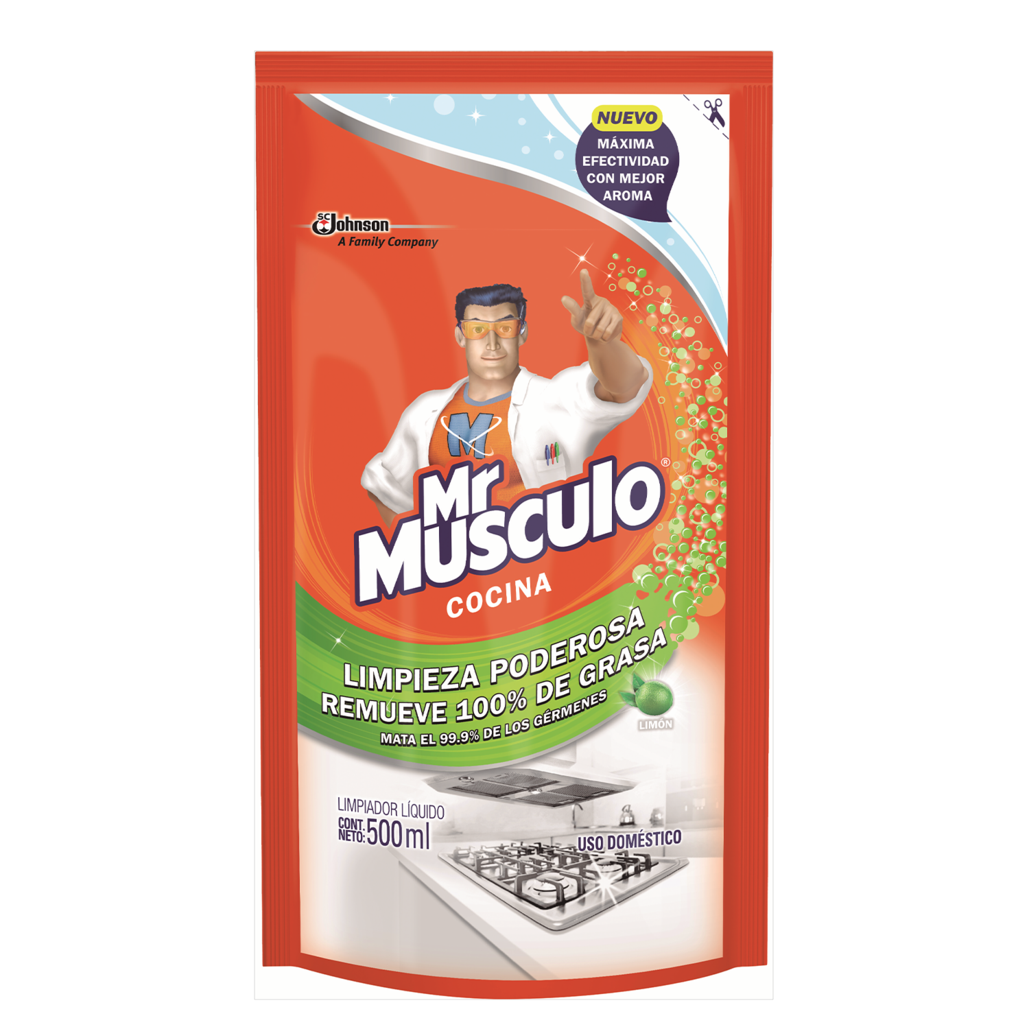 Limpiador Doy pack Antigrasa MR.MUSCULO 500 Ml